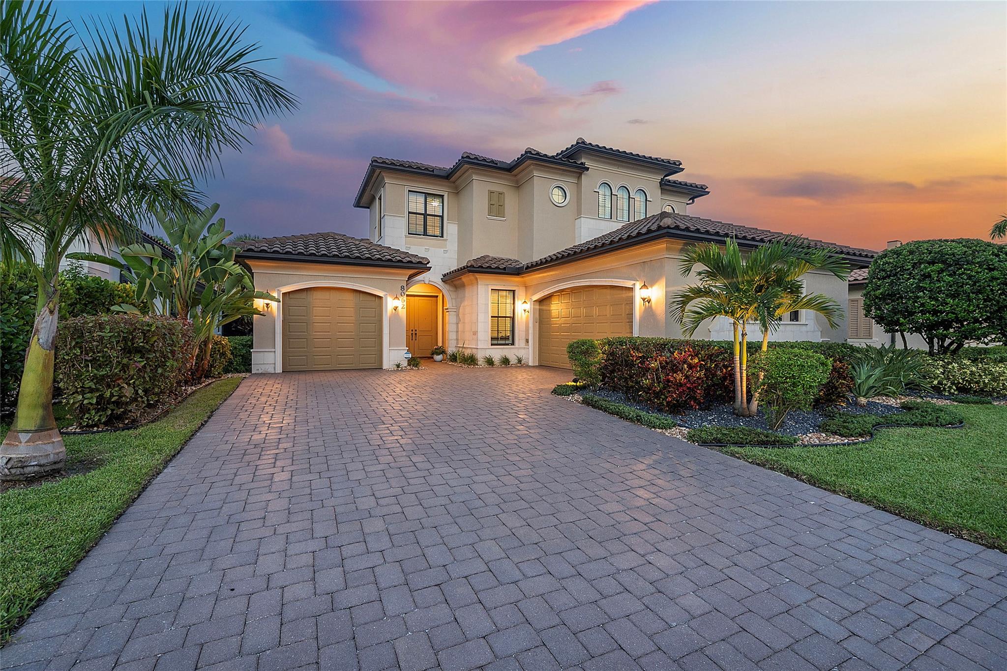 The sunsets in Heron Bay are always breathtaking.