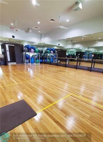 Part of our 3 gymnasium's in Heron Bay, we have classes here and you can do personal training, lots of options, Zumba anyone?
