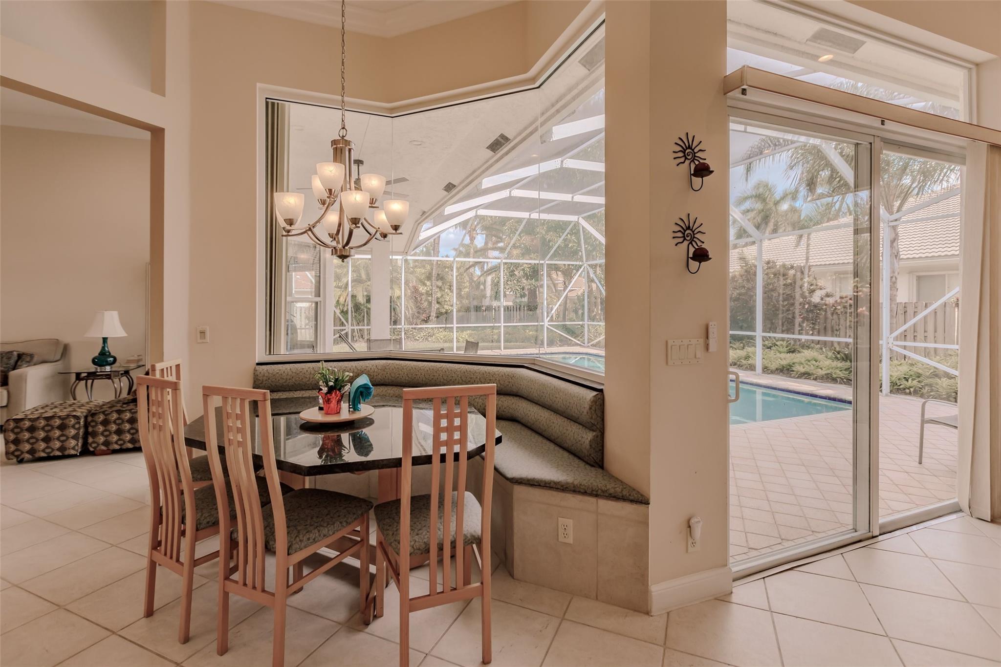 Breakfast nook and kitchen