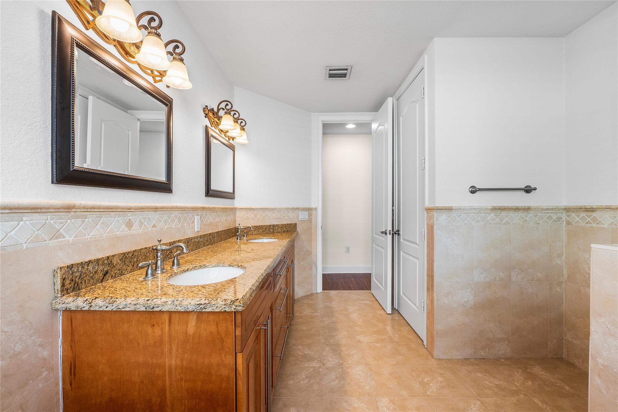 Primary bath water closet.