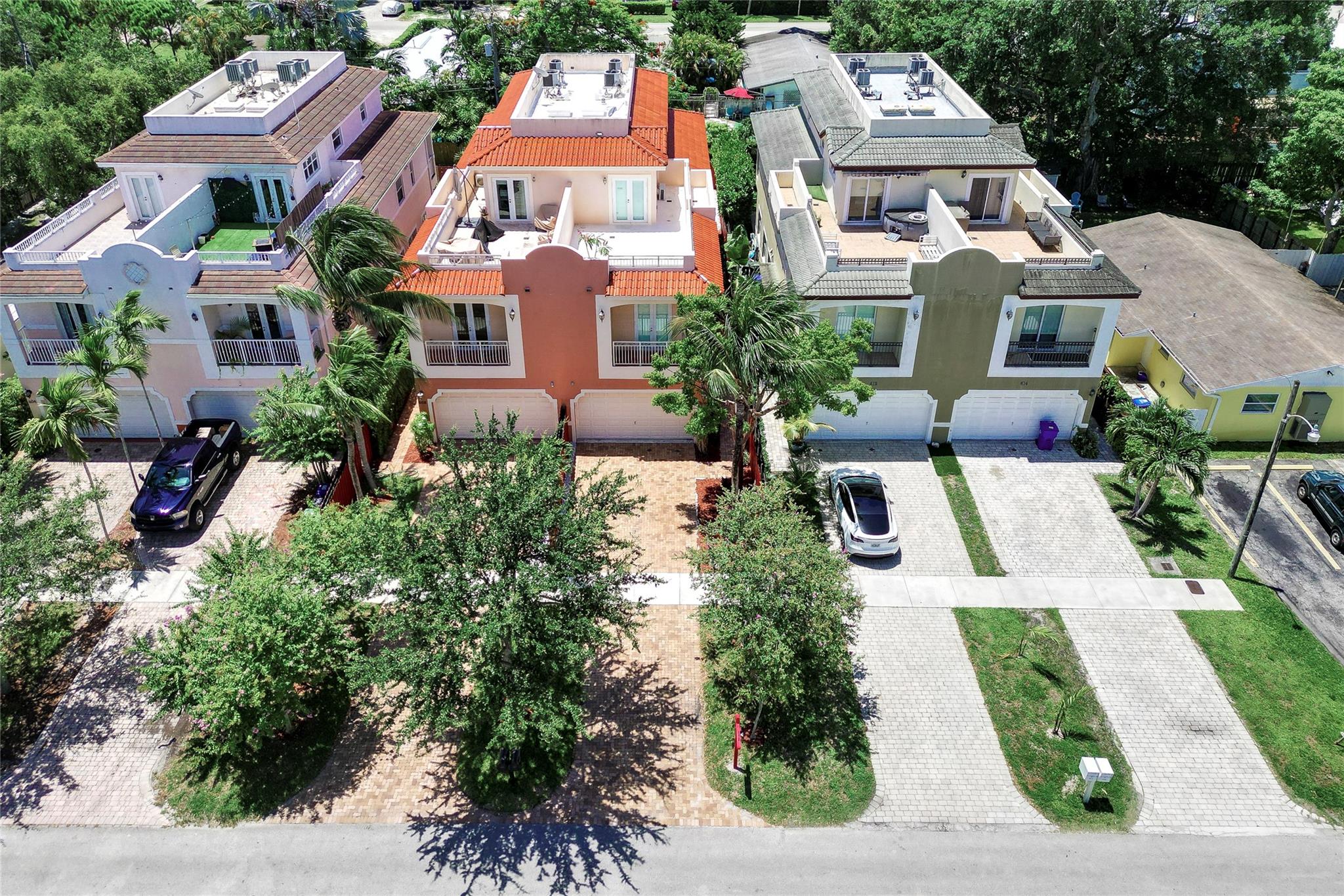 Front view of Townhouse.