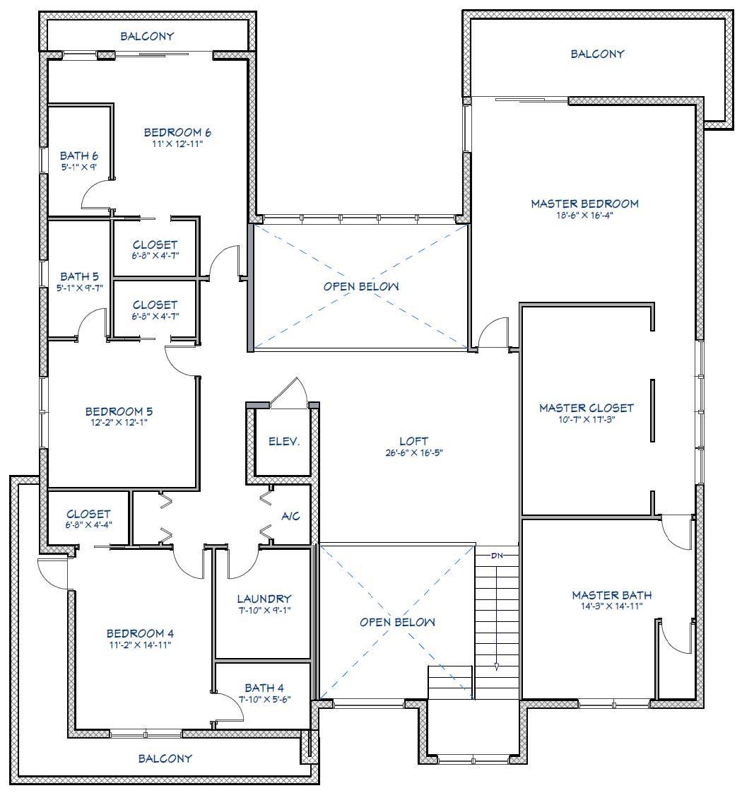Second Floor Floor Plan Layout