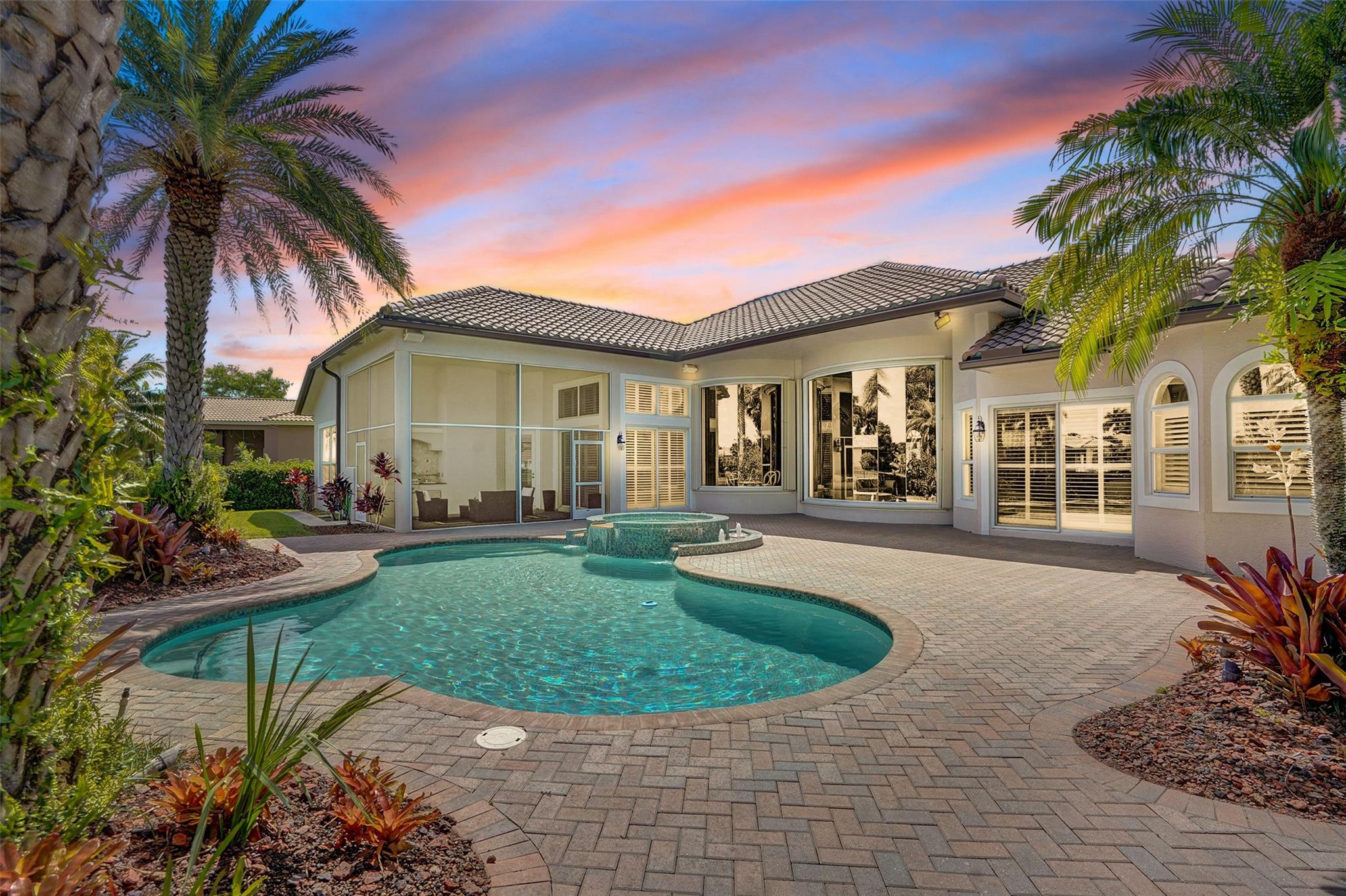 pool and back of home