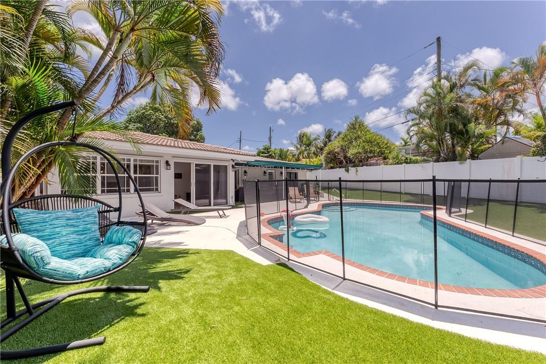 Optional Fenced in pool and lounge chair