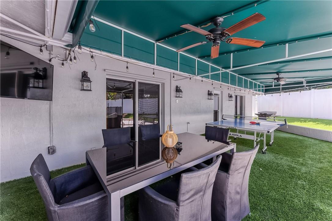 Outdoor table for entertaining