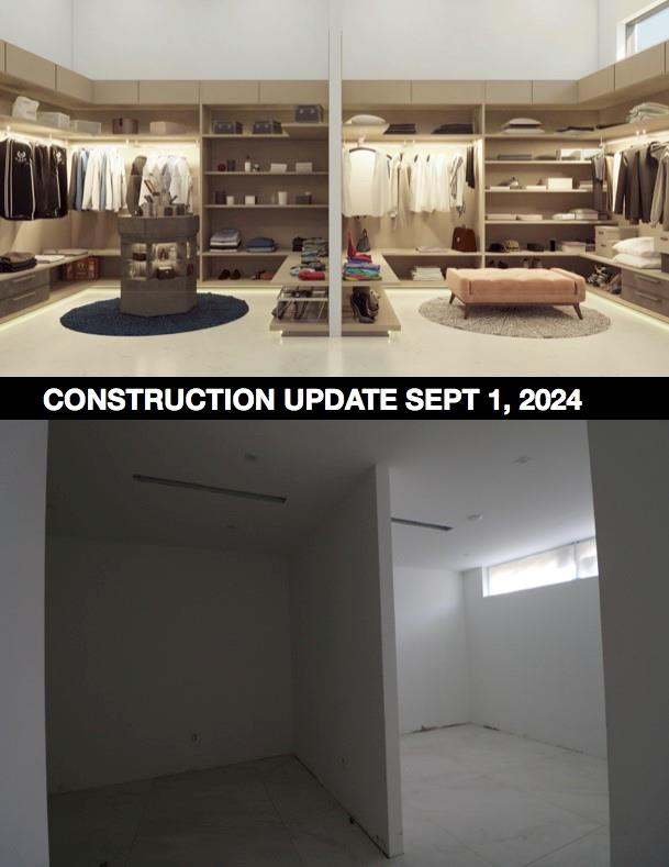 Master Italian walking closet his and hers