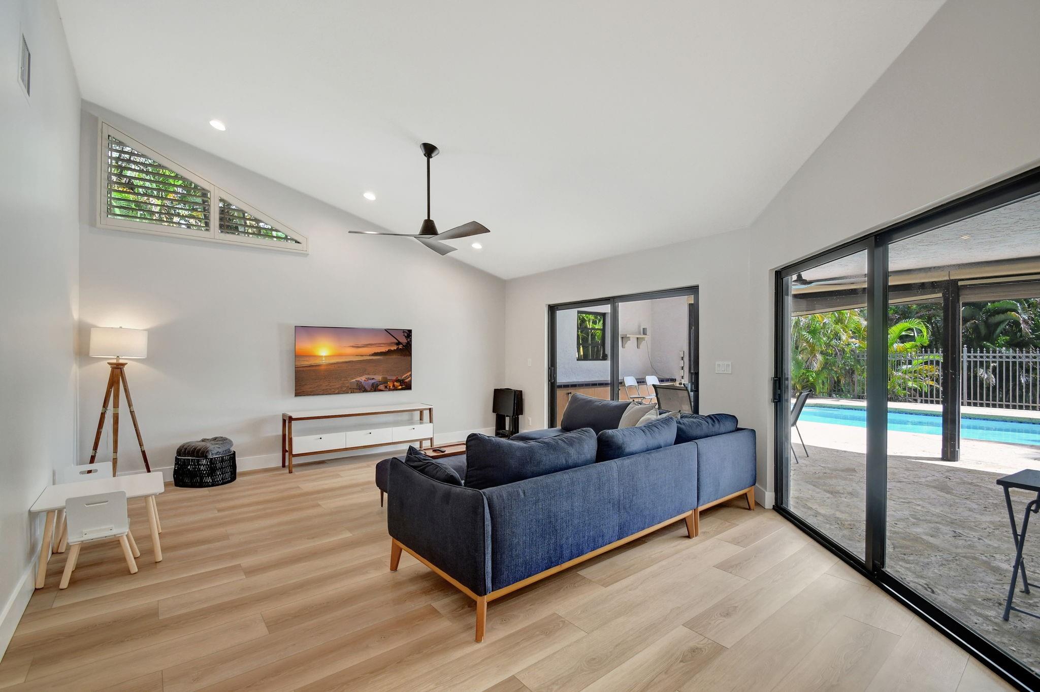 Family room off of kitchen