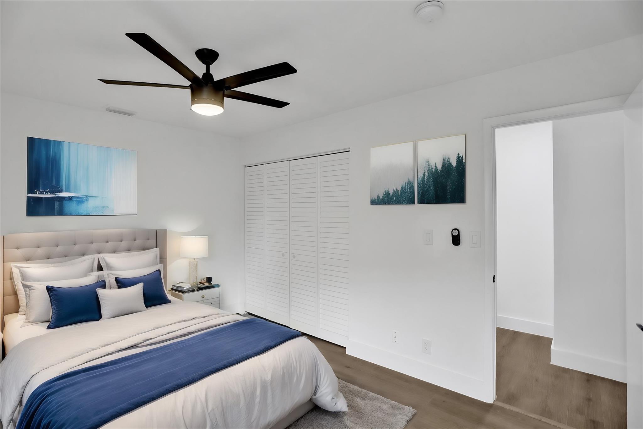 Virtually Staged Guest Bedroom