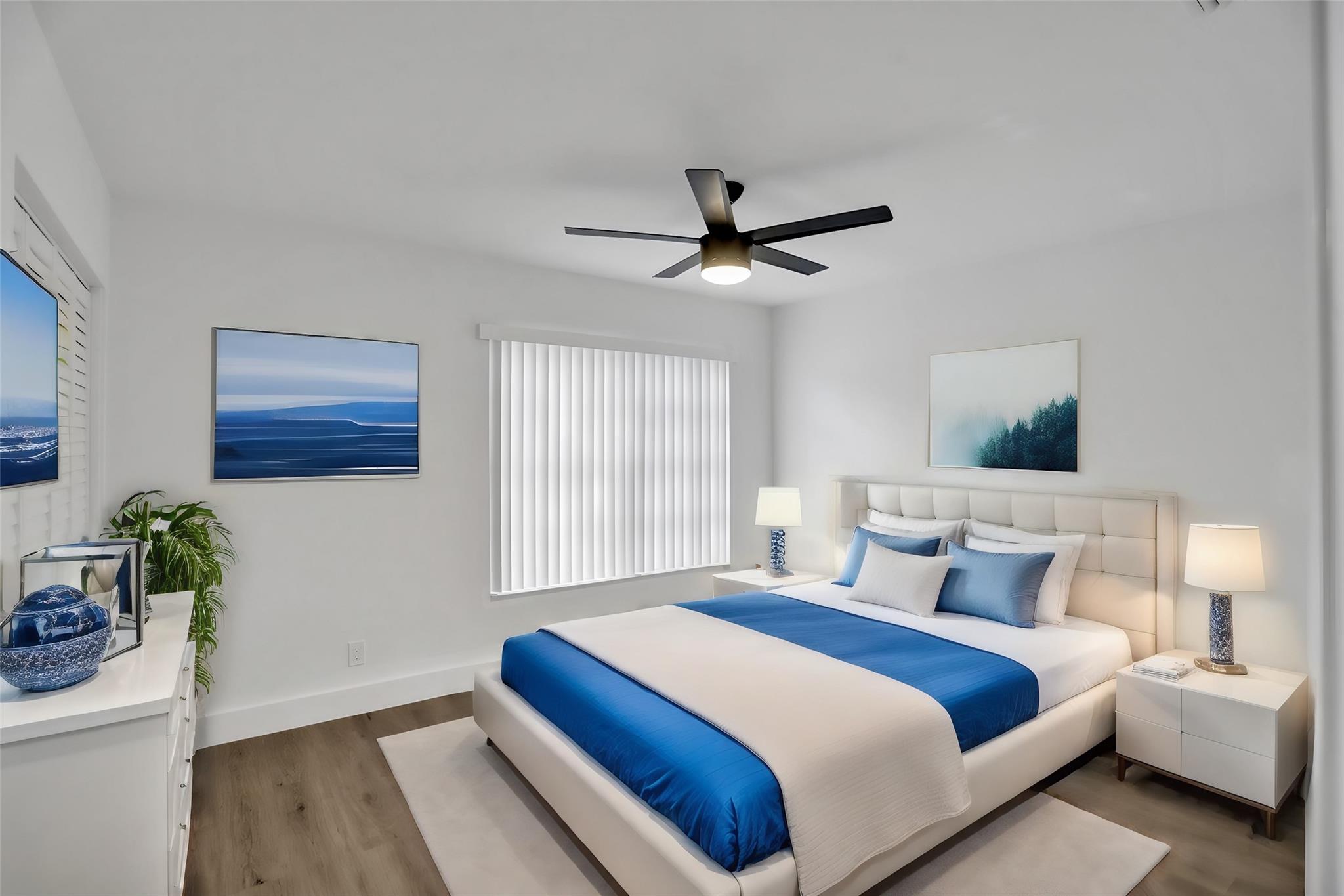 Virtually Staged Guest Bedroom