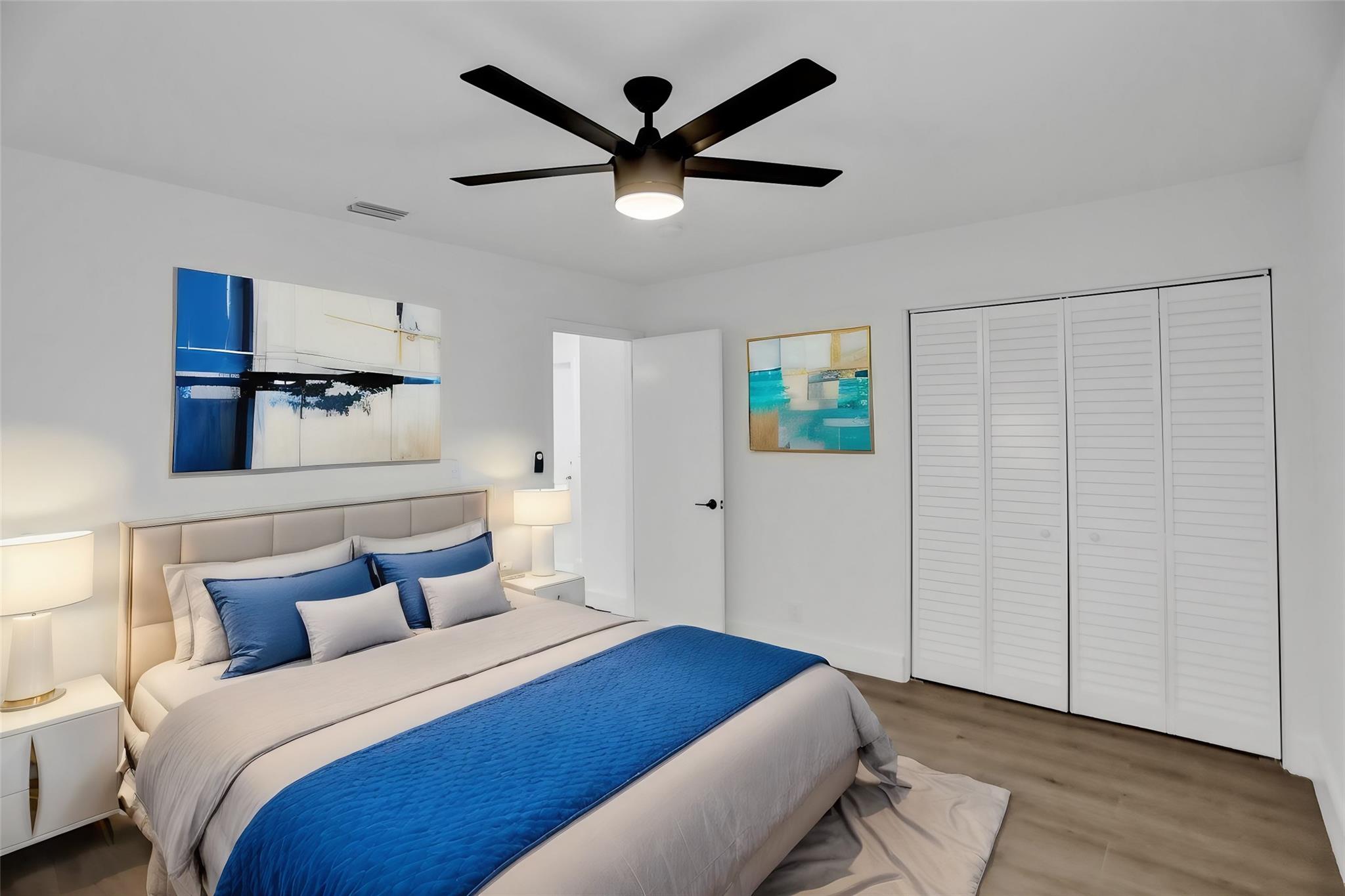 Virtually Staged Guest Bedroom