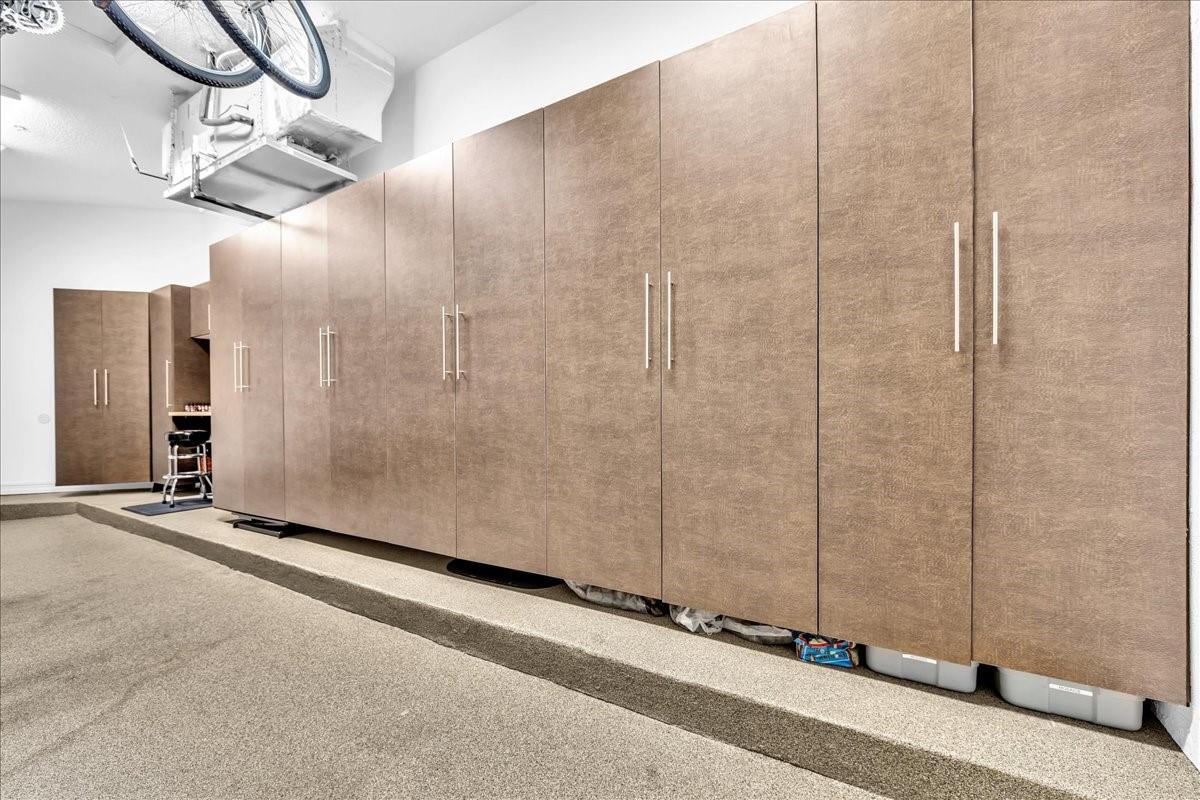 So much storage and each shelf holds up to 150 lbs