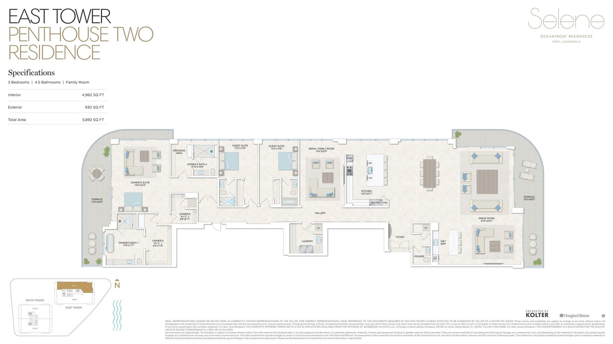 Homes for sale in Fort Lauderdale, FL | 151 N Seabreeze Blv #2602PH-E, Fort Lauderdale, FL 33304 | MLS# F10460922