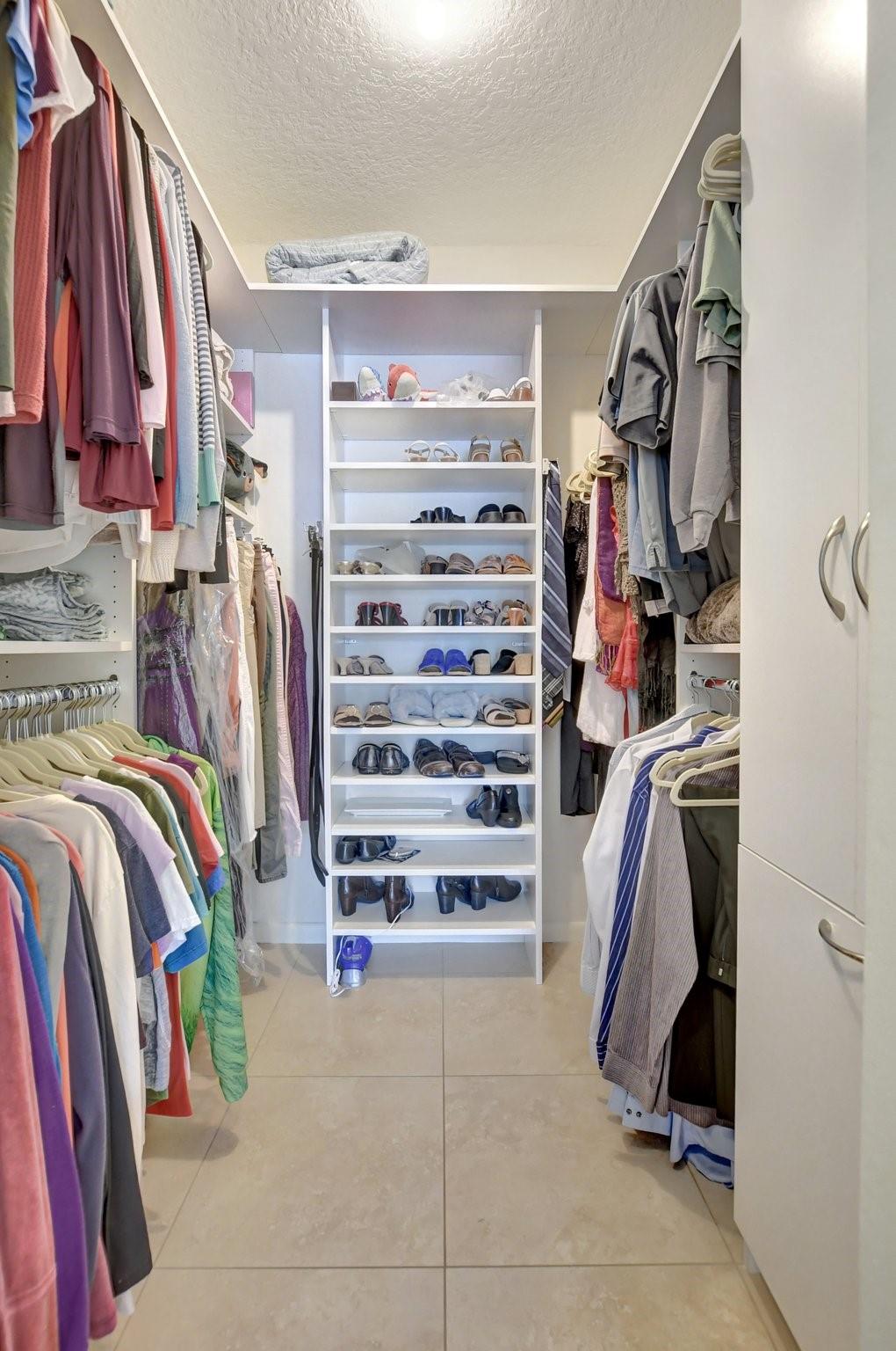 Spacious closet in Primary room.