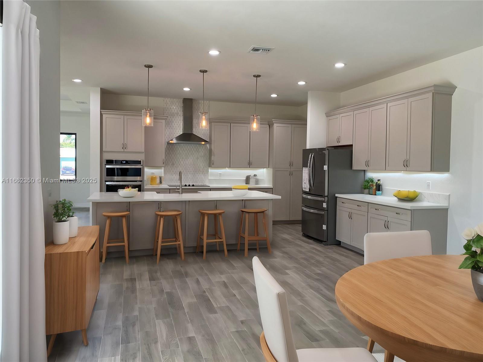 Coming Soon: A Stunning Pre-Construction Home! This beautiful one-story residence boasts 5 bedrooms, 4 bathrooms, and 3-car garage, all set on a spacious 1.45 acres. Enjoy an open floor plan featuring a split bedroom layout, an oversized living area, and a seamless flow between the dining room, kitchen, and family room. Key features include: Impact windows & doors throughout,10-foot ceiling, 8-foot interior doors,
Durable metal roof, Elegant porcelain flooring, and a gourmet quartz kitchen with a large island perfect for entertaining and hidden pantry.  Plus, unwind in your future backyard oasis with a 18x 36 saltwater pool with a 
7X7 heated spa and expansive decking!

Anticipated completion 6-7 months from the start of construction. Don’t miss out on this incredible opportunity!