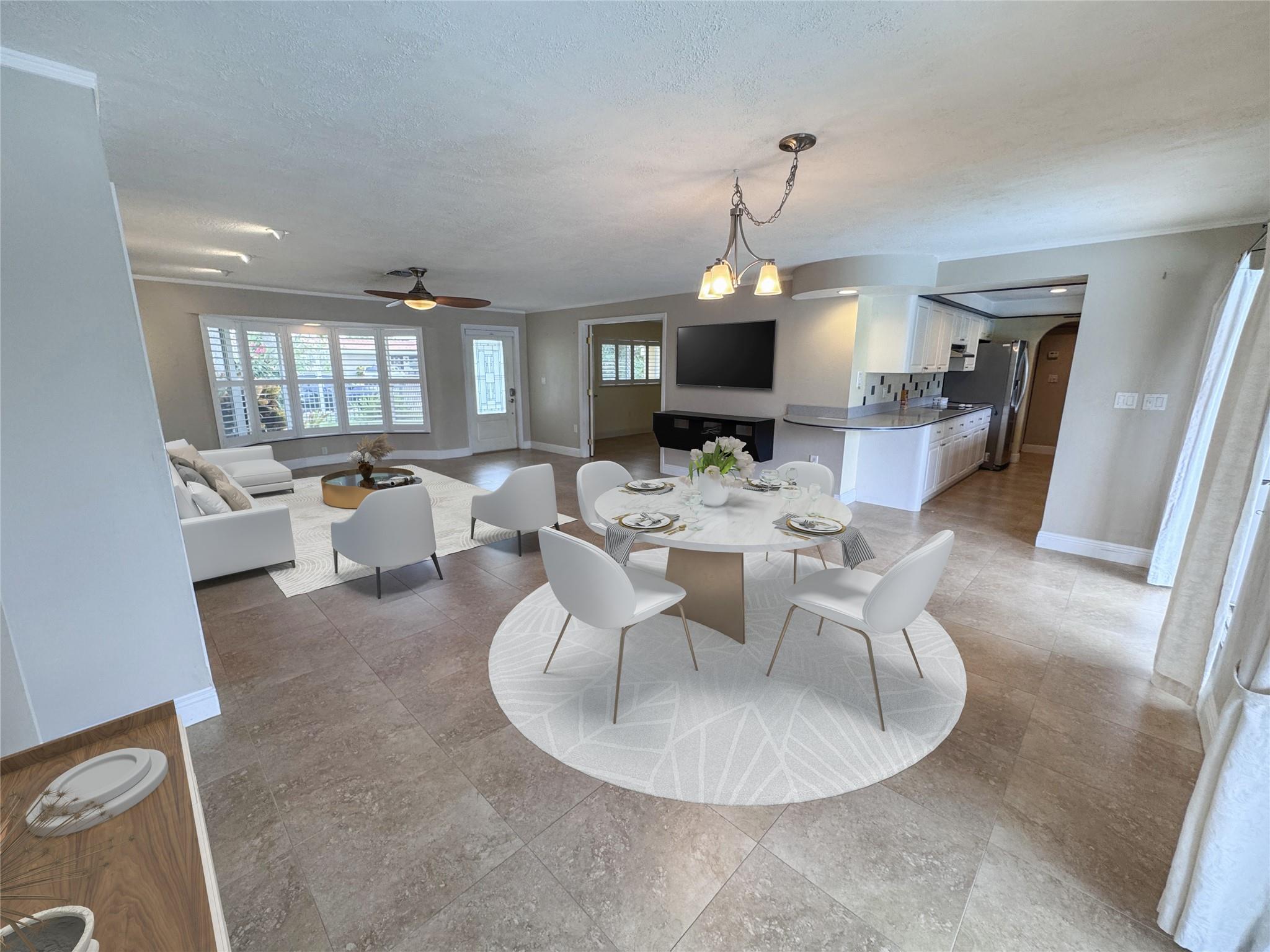 Virtually Staged photo on Actual Room layout and actual wall colors