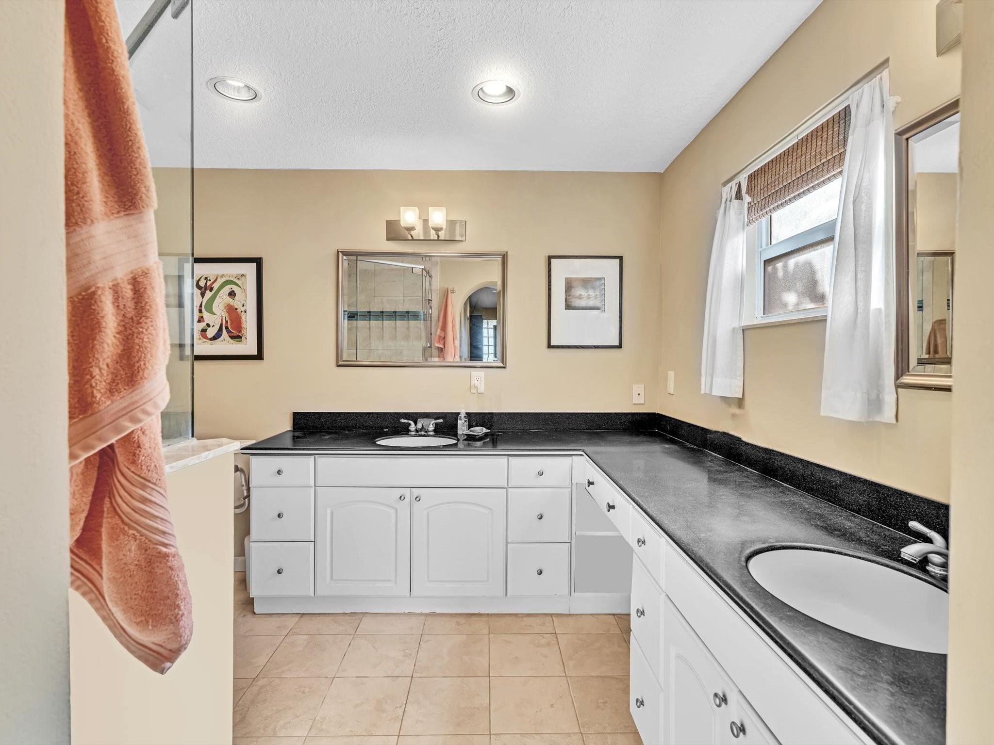 Master Bath with his & her sinks