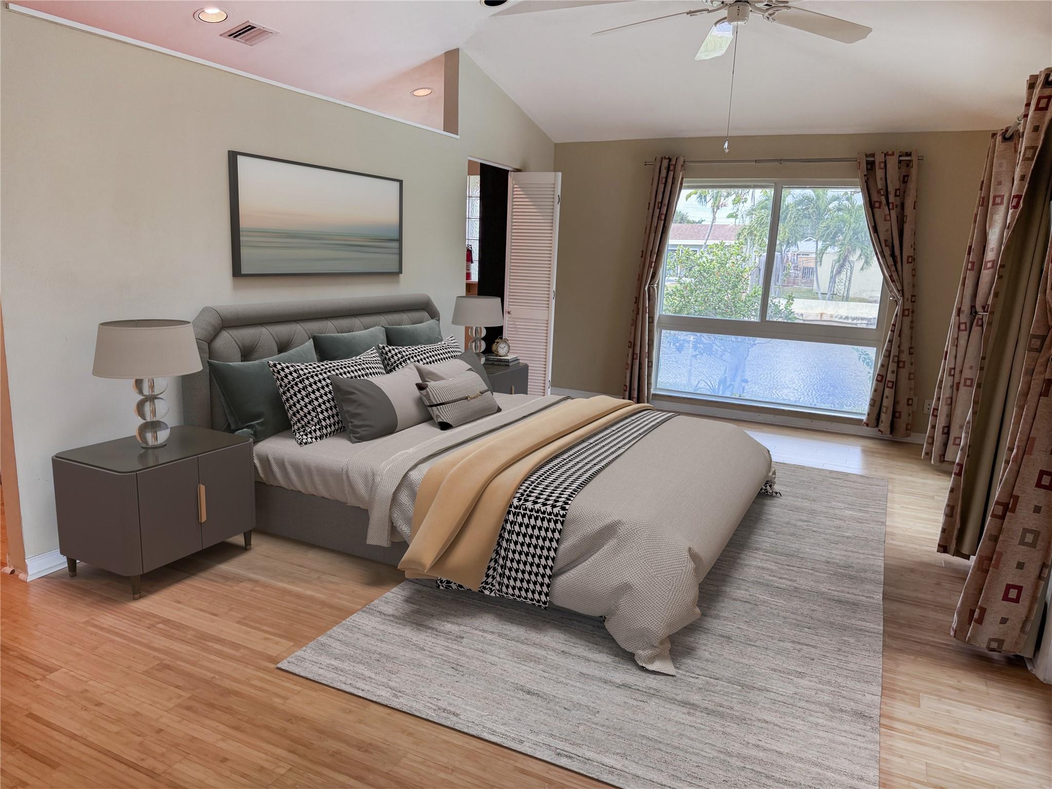 Virtually Staged photo on Actual Room layout and actual wall colors