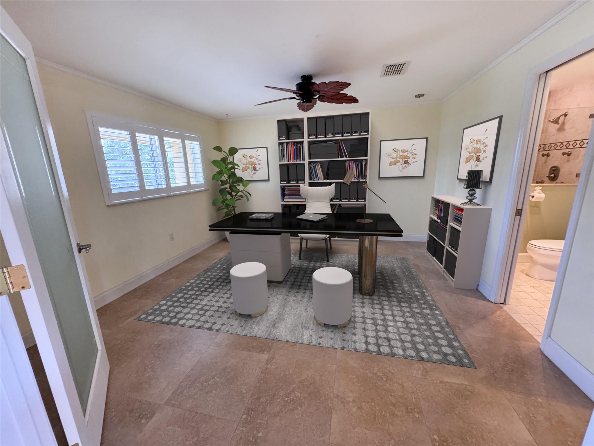 Virtually Staged photo on Actual Room layout and actual wall colors