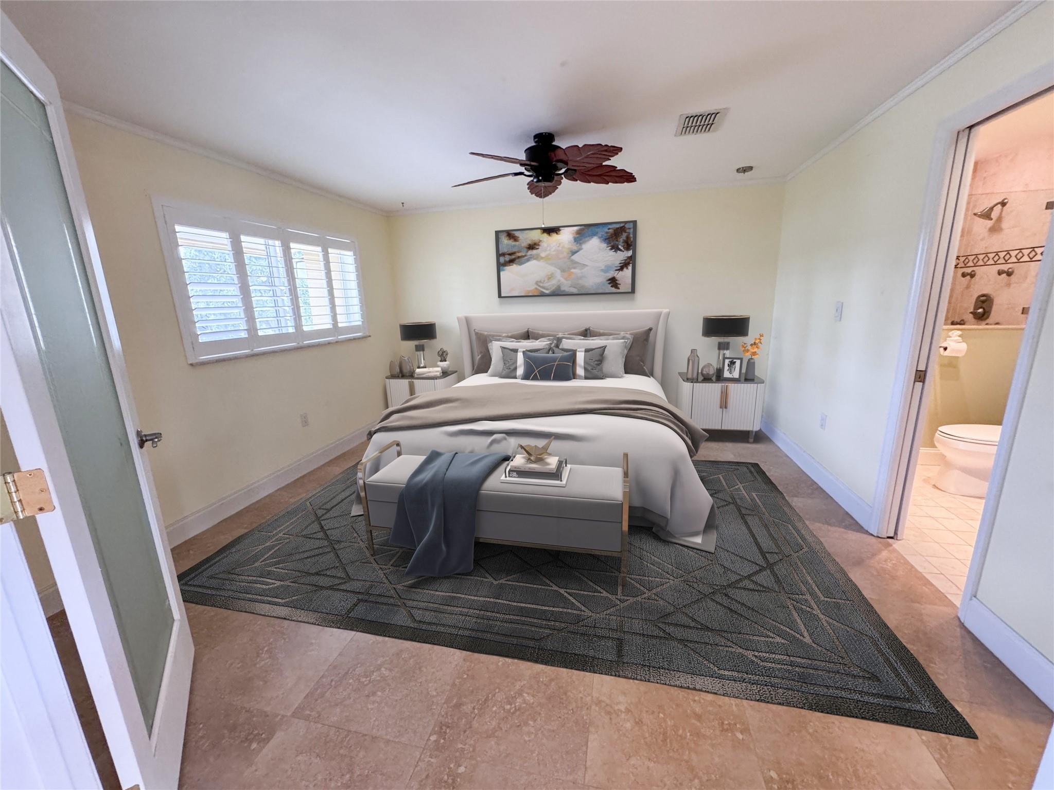 Virtually Staged photo on Actual Room layout and actual wall colors