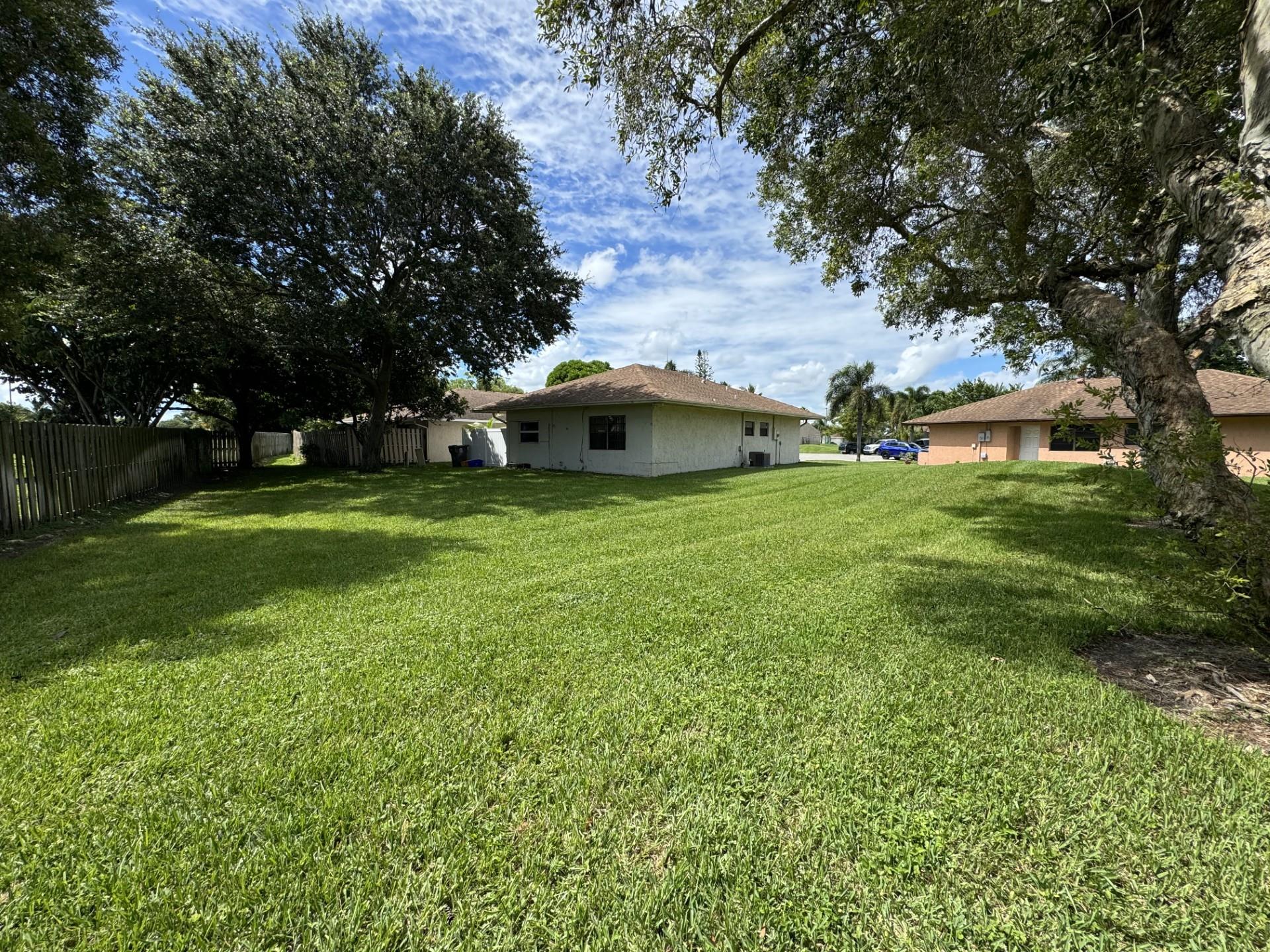 Rear & Side Yard from Southeast