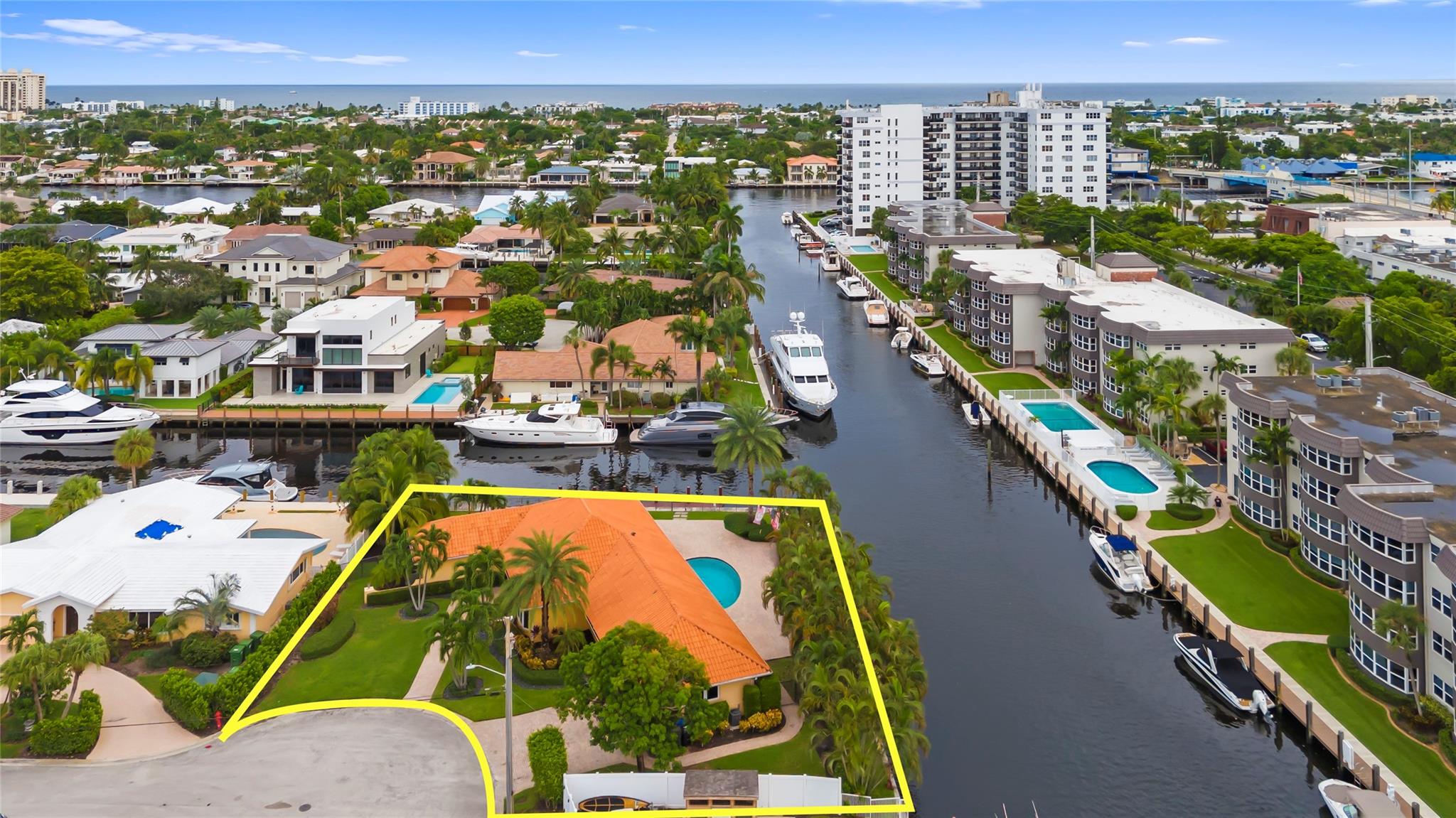 Looking East to Intracoastal and Ocean