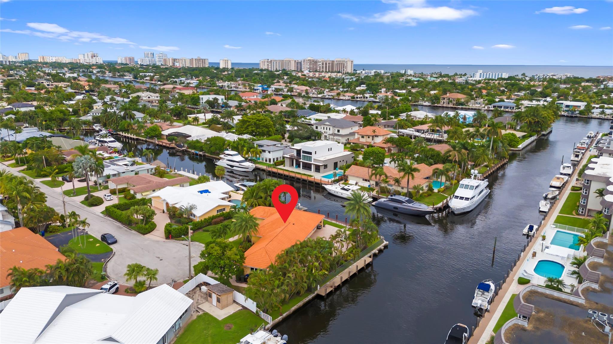 Looking East Across the Landings toward the Intracoastal and Ocean