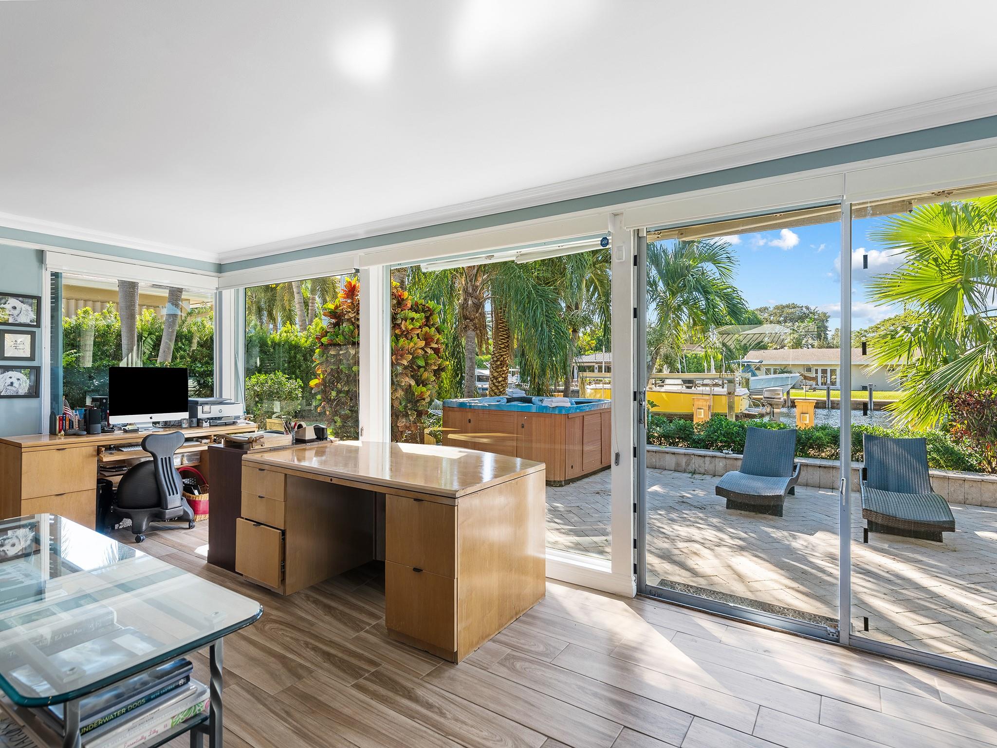 View Looking Over The
Patio & Waterway