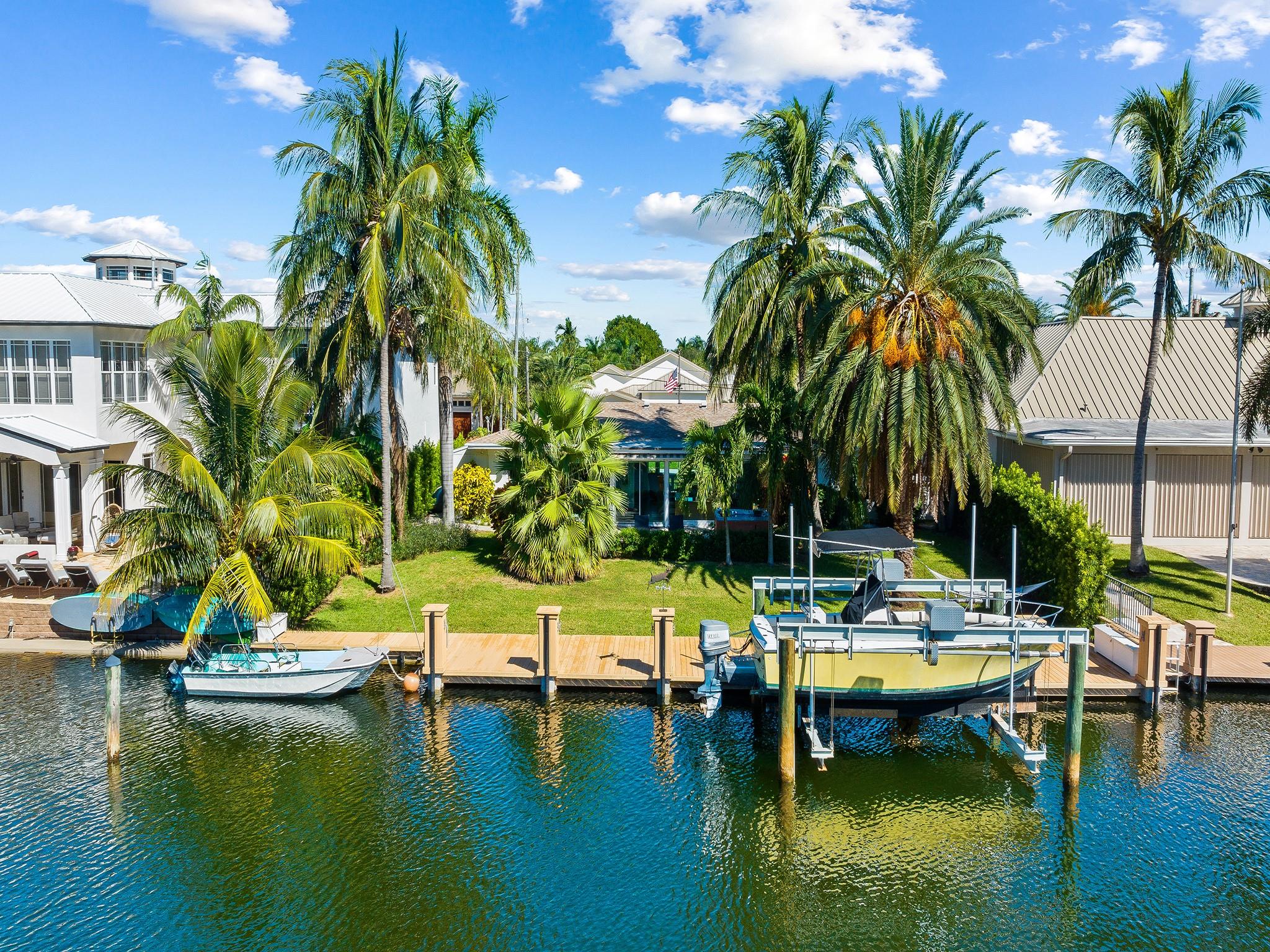 View Of The Back Of The
Home, Dock & Boatlift