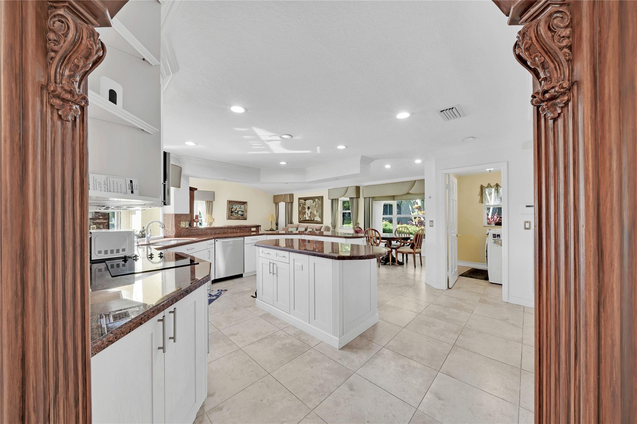 Kitchen and sitting area