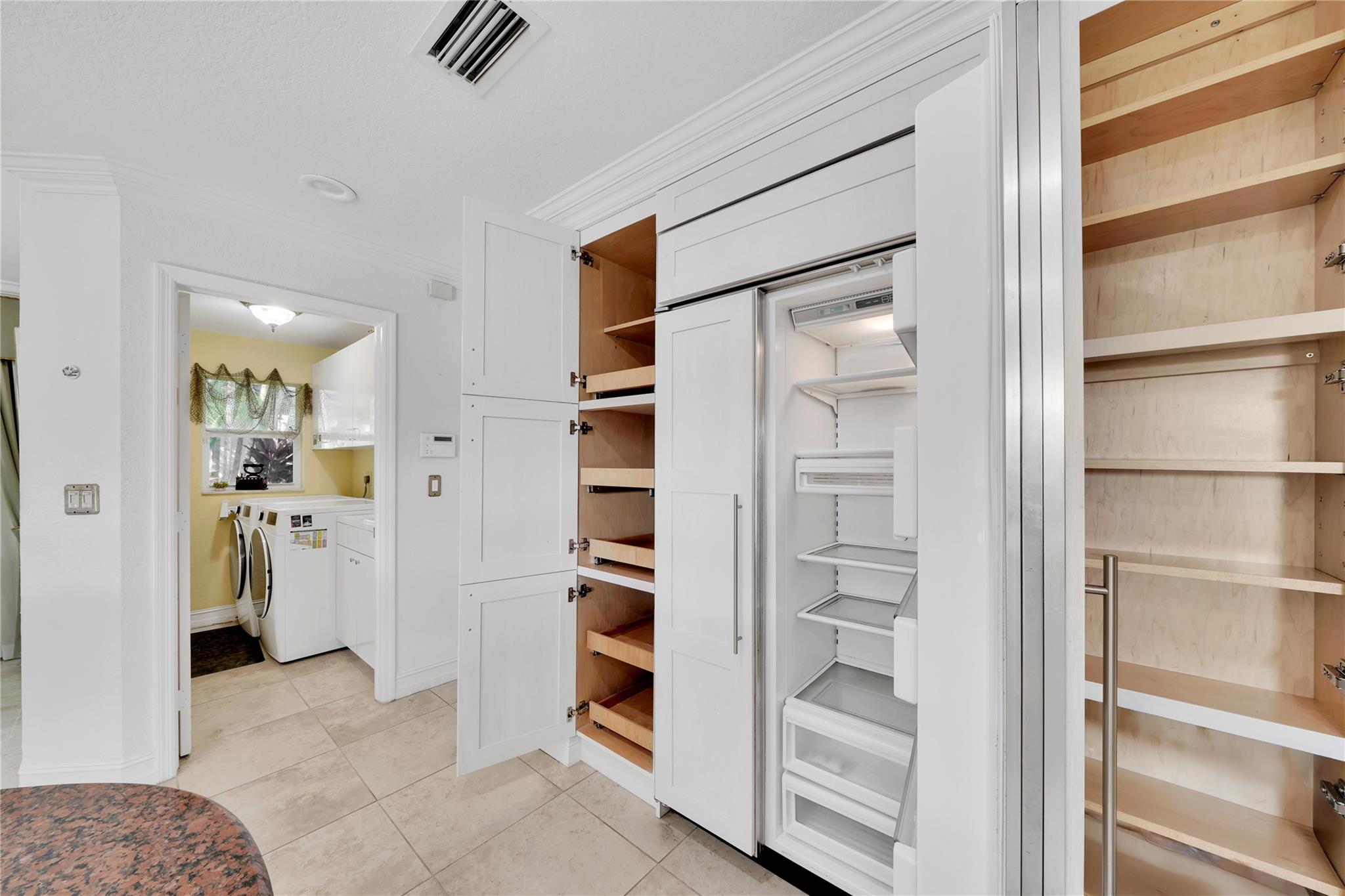 Ample kitchen with lots of storage