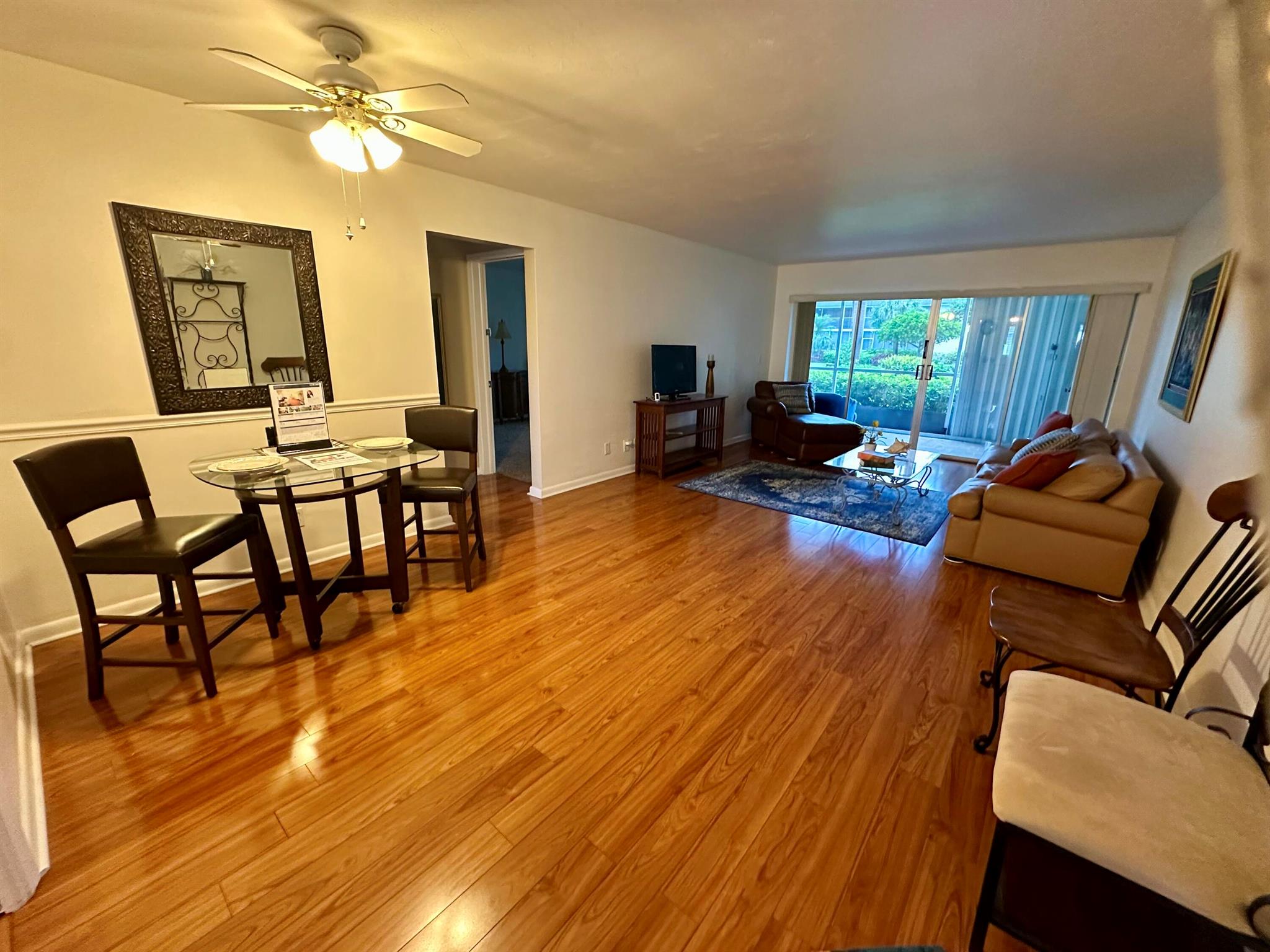 * MOTIVATED SELLER *  LOW $$ for a FIRST FLOOR CONDO * MAKE US AN OFFER * Freshly Painted. TAKE A LOOK!!   * ENJOY being 55+  in the quaint Village of Tequesta minutes to Sparkling BEACHES, Diner, Rec Ctr & Everything!! * This UPDATED spacious Condo has the BEST LOCATION directly across from HEATED POOL, CLUBHOUSE & Amenities galore * MOVE IN READY * Features: IMPACT WINDOWS IN FRONT & ACCORDIAN SHUTTERS in back *  Newer CABINETRY in KITCHEN & BATHS * Plank FLOORING  * SCREENED PATIO w/relaxing view, tiled floors & tinted sliders * CLUBHOUSE offers EVENTS,  Pools, Putting Green, Pool Table & Clbhs Rental  * Near BEACHES, Yoga, Cafes, Waterfront Restaurants, Shoppes, Library * Medical Ctrs * HOA Includes CABLE, INSURANCE, WATER & STORAGE area * MAKE US AN OFFER **