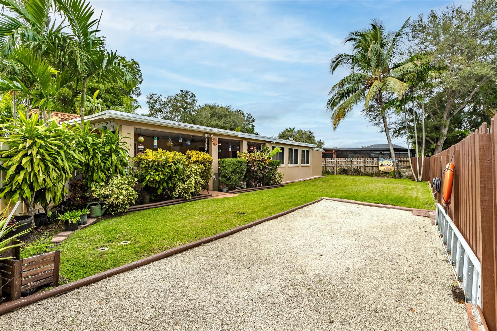 Large yard- much larger than picture appears.