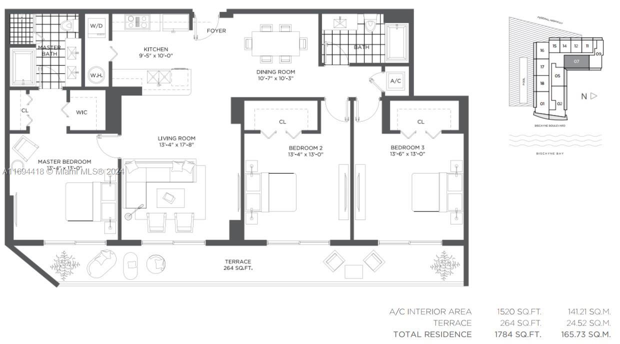 4250 Biscayne Blvd #1607, Miami FL 33137