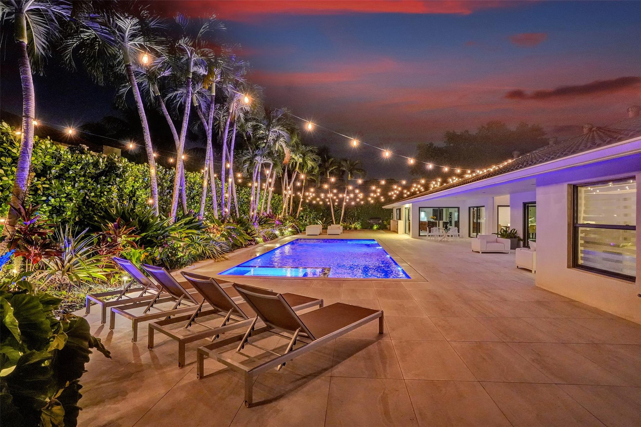 Breathtaking Private Resort Grounds Feature Absolute Privacy + New Oversized Salt Water Heated Pool + Spa + Pool Sun Lounge Shelf + Imported Italian Porcelain Pavers + Multiple Seated Lounge Areas…