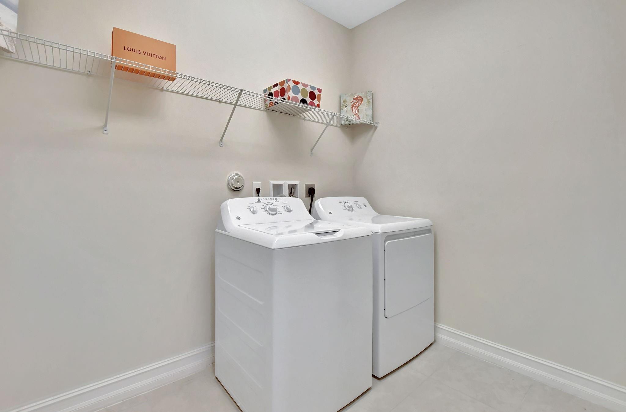 GE washer and dryer.