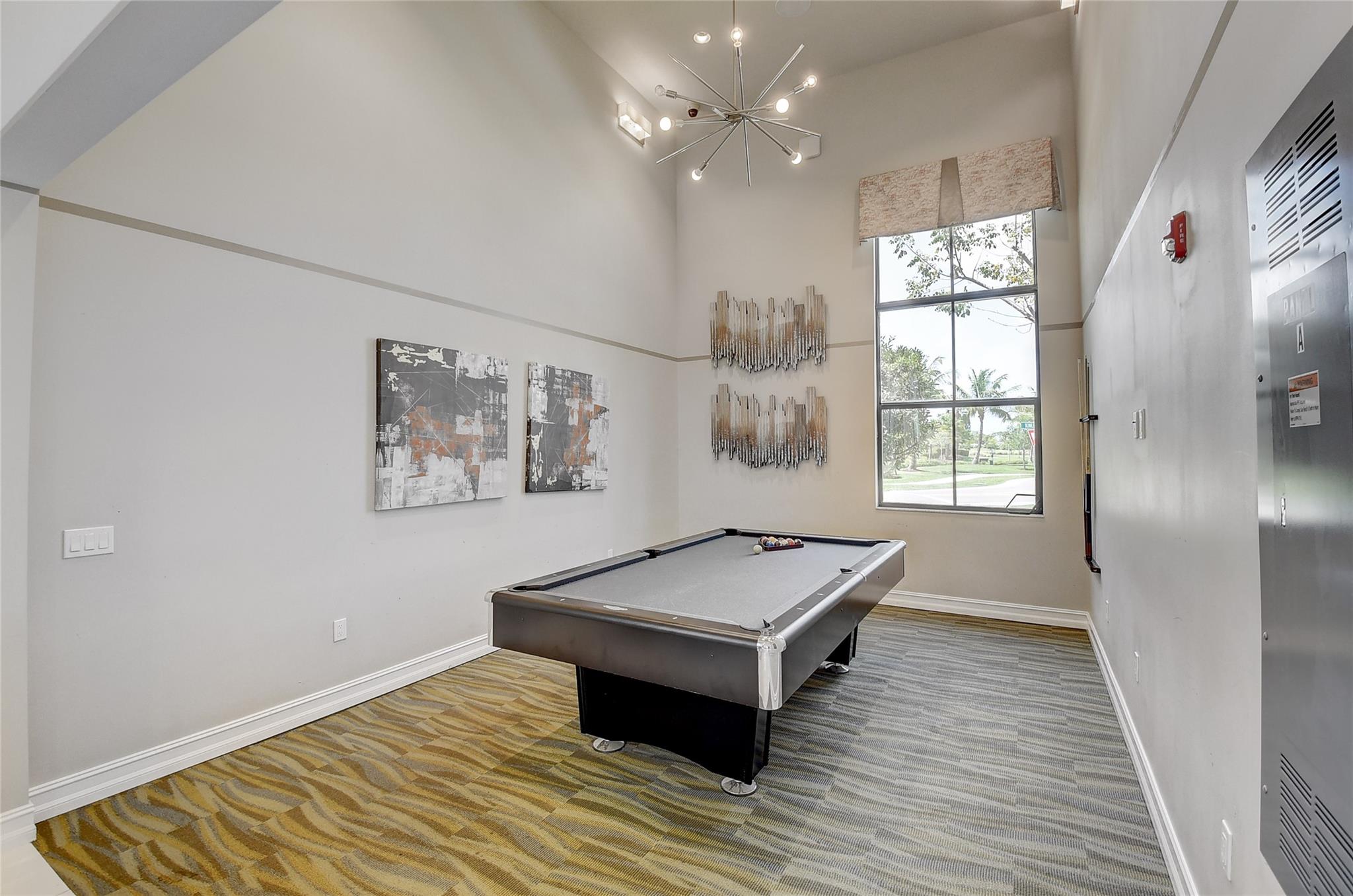 Pool/billiards room.