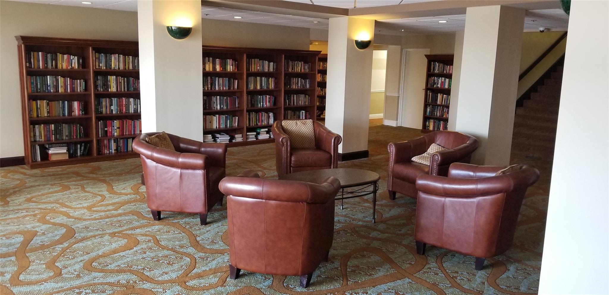 Downstairs library area
