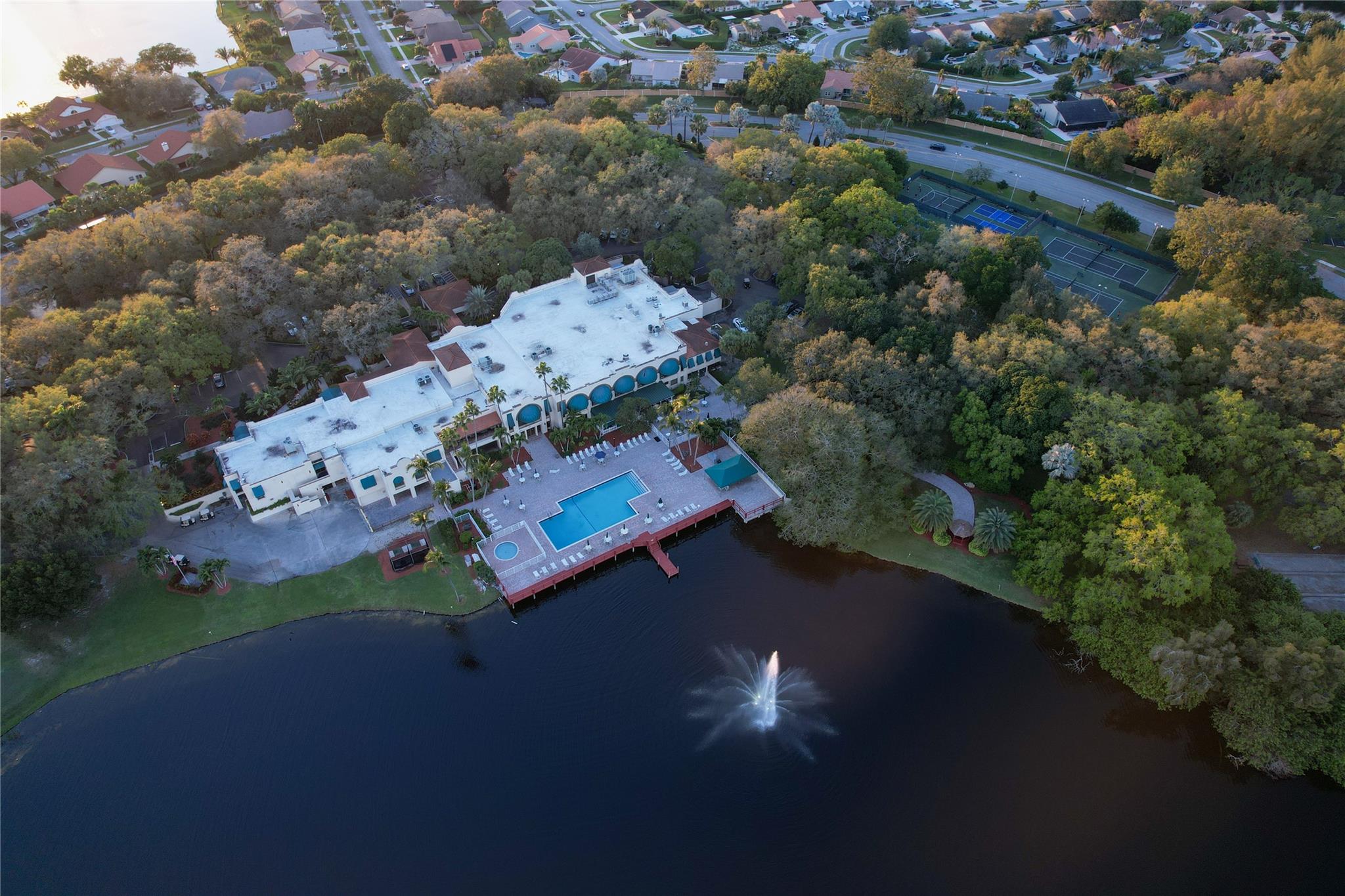 Drone shot club house