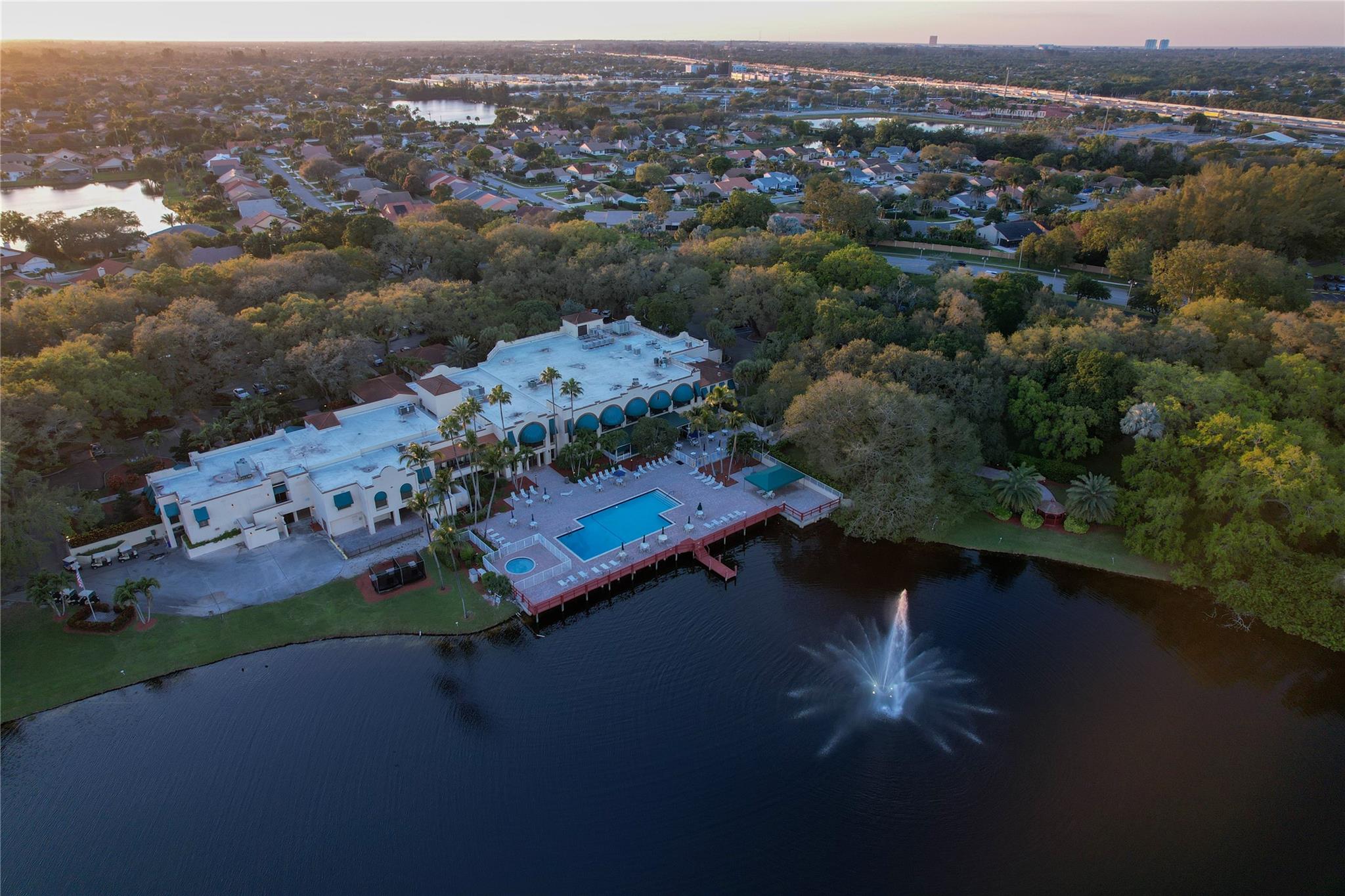 Drone shot club house
