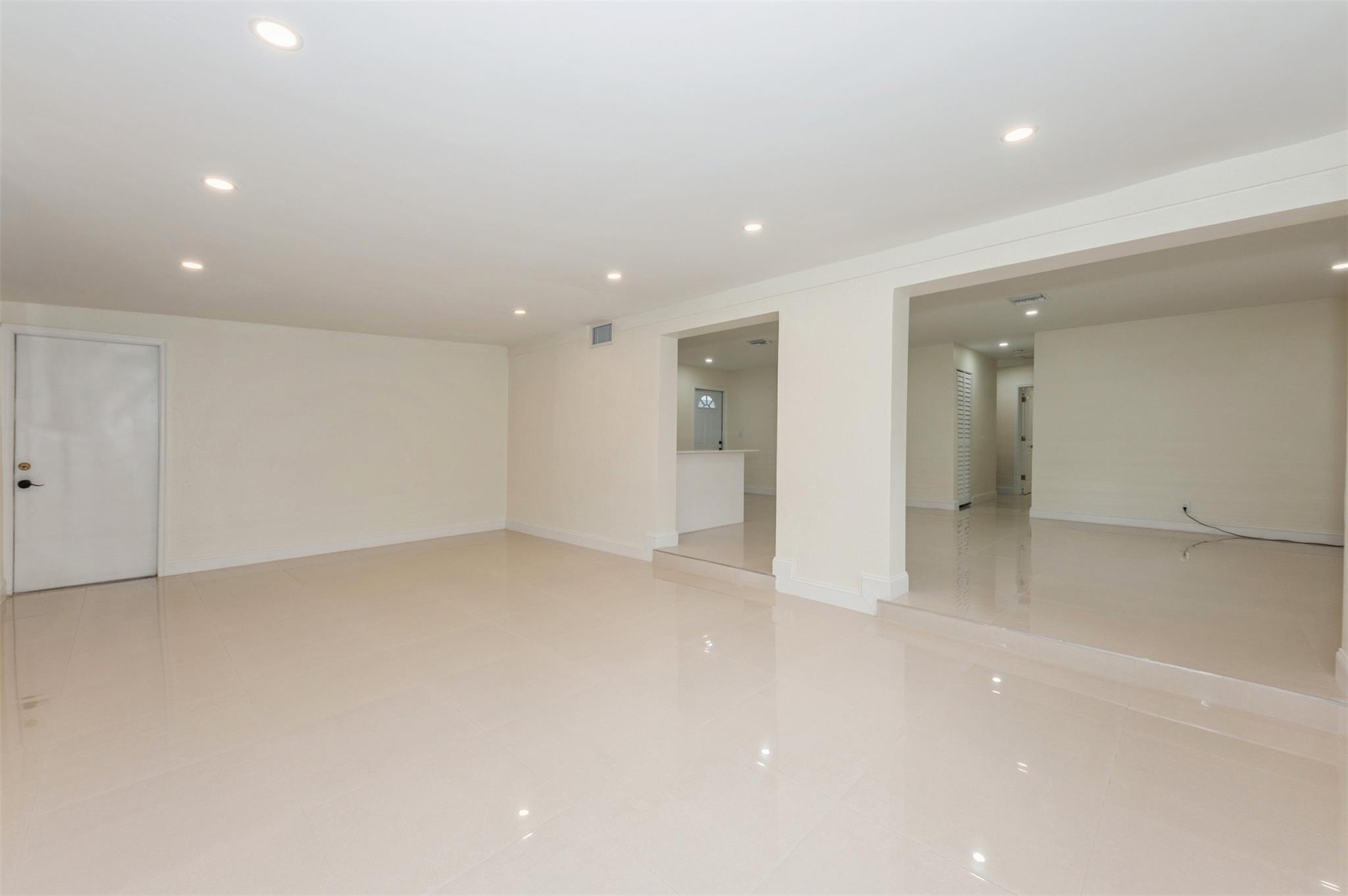 Open area from Living Room and Dining area.