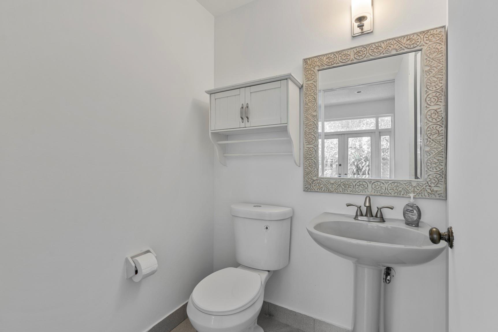 Half bathroom on the 1st floor