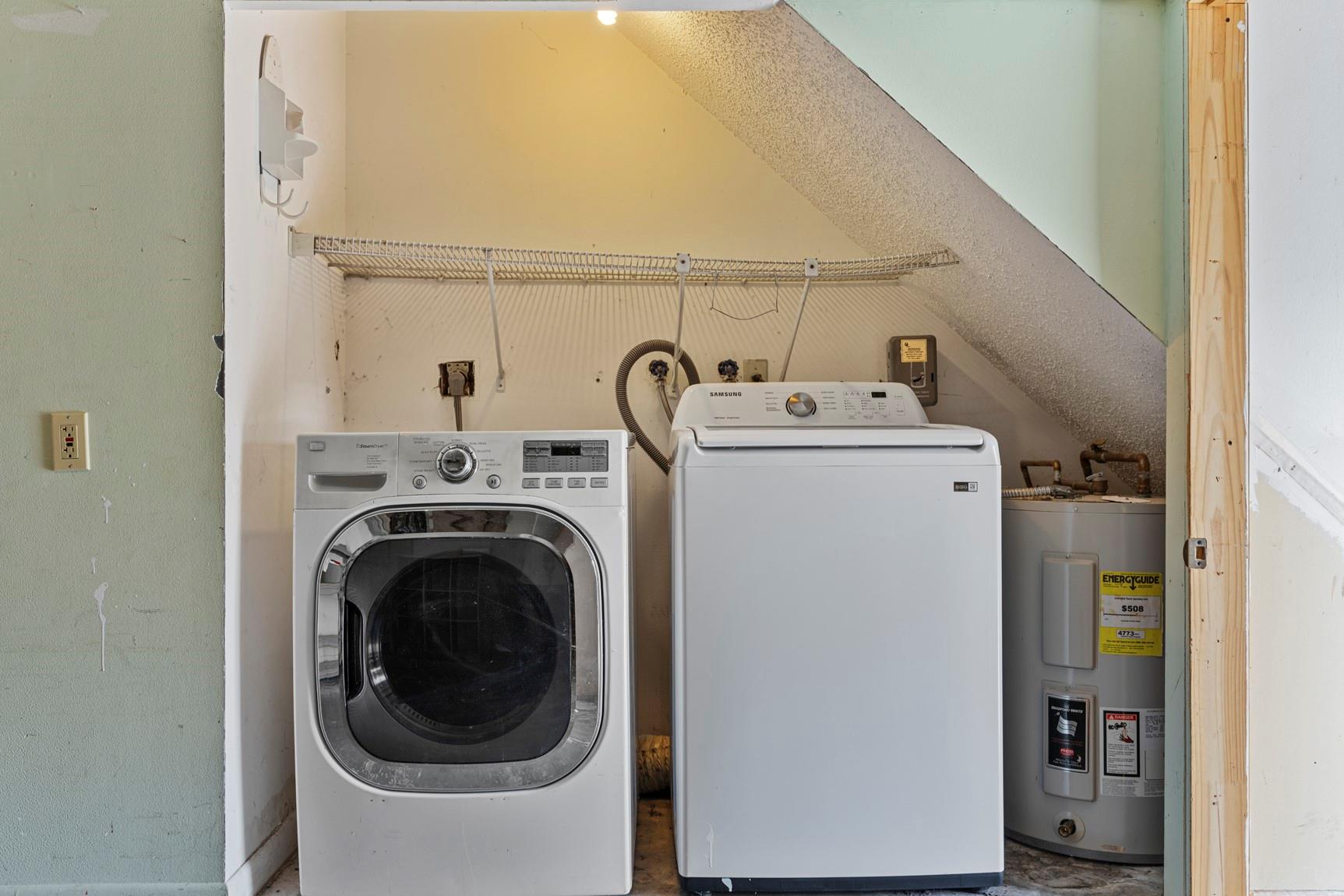 Laundry Area in Garage