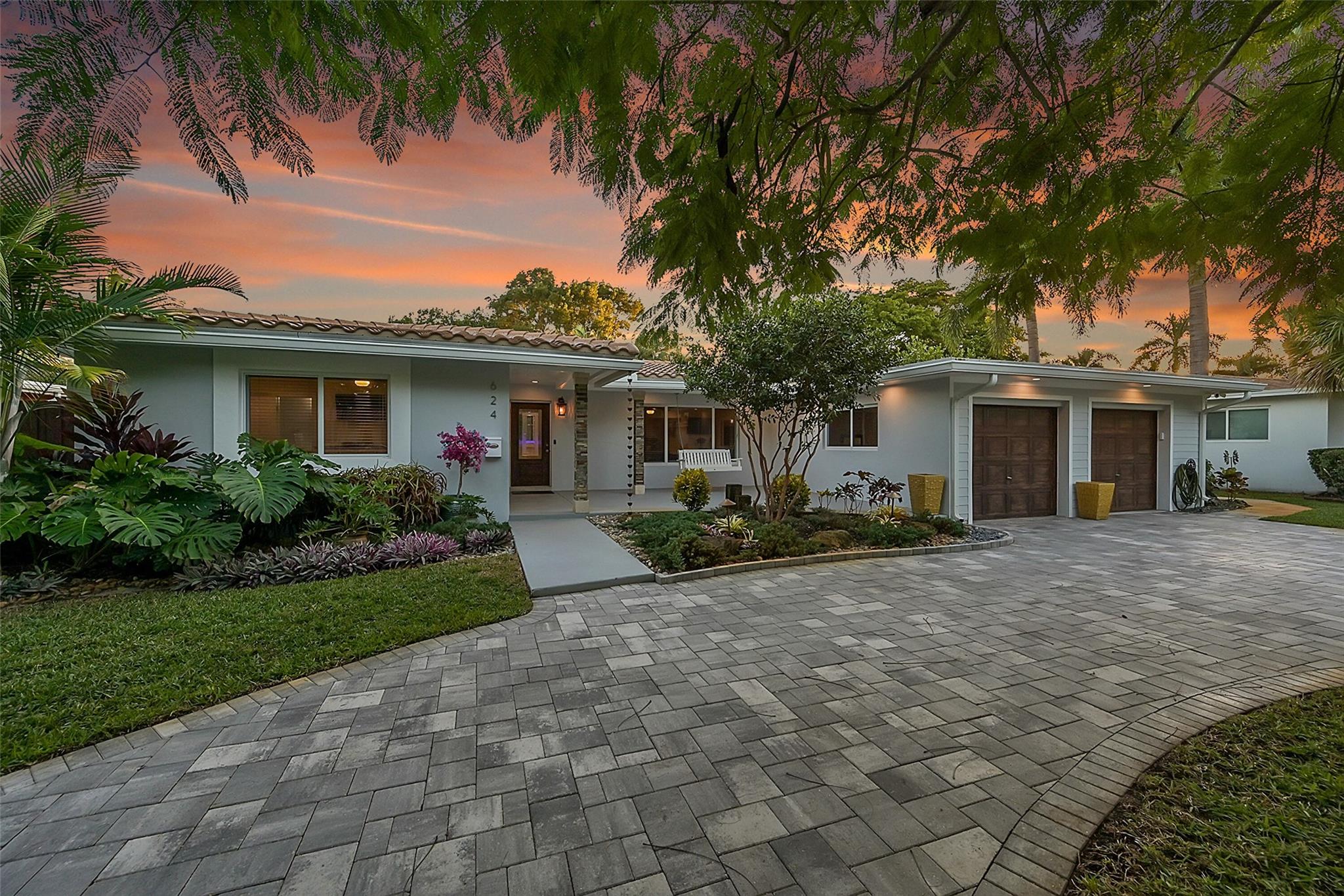 Expansive new driveway….