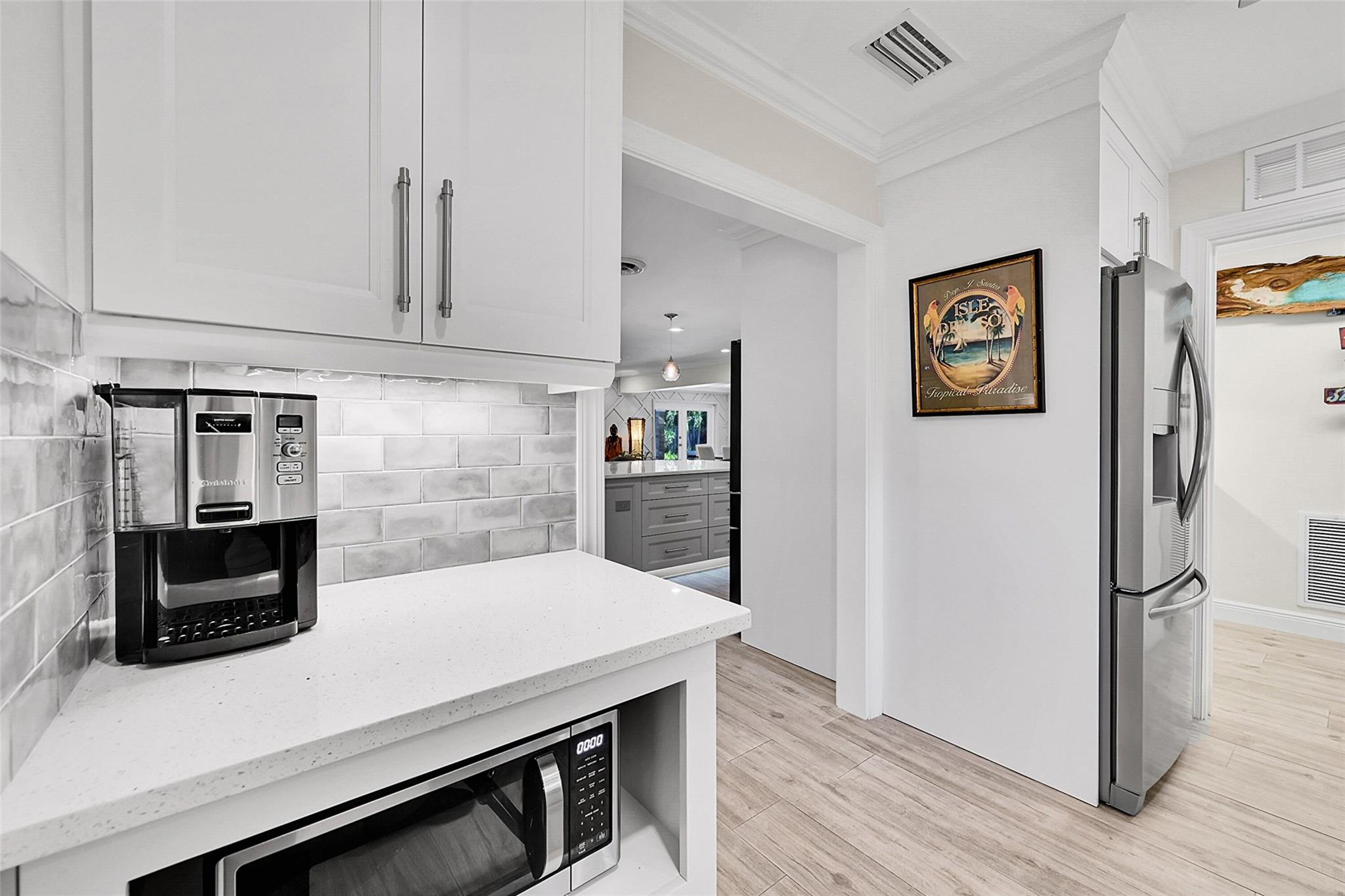 Butler pantry off the kitchen...