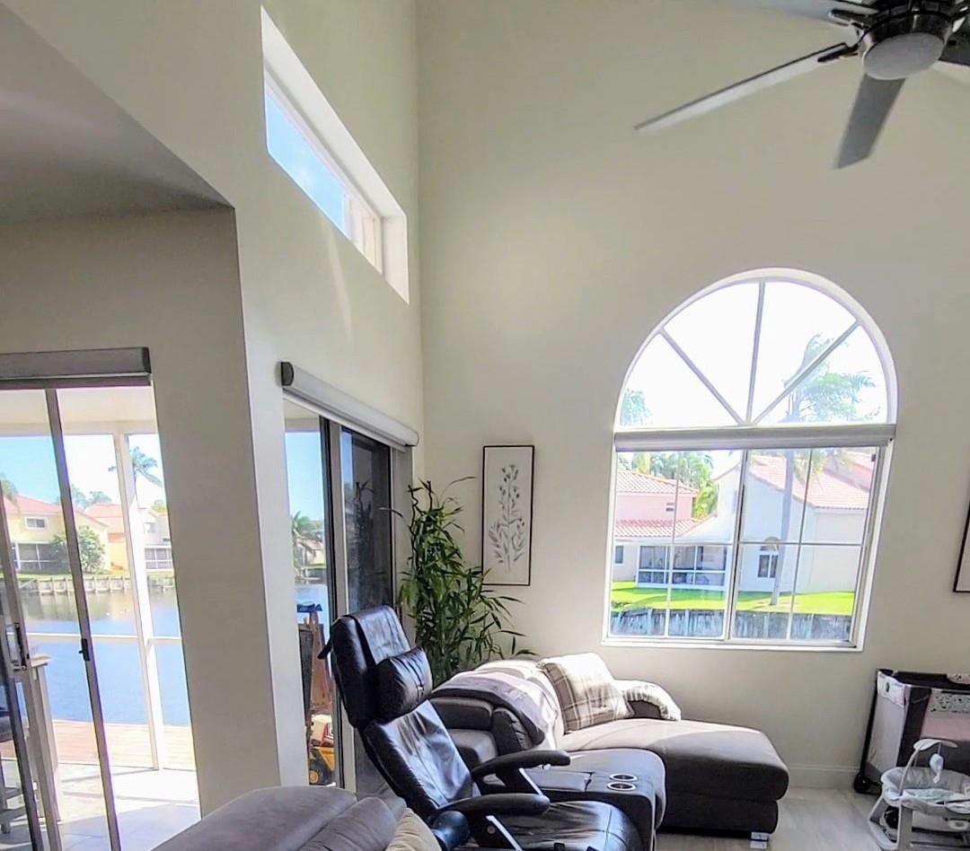 Water-view from living & dining area