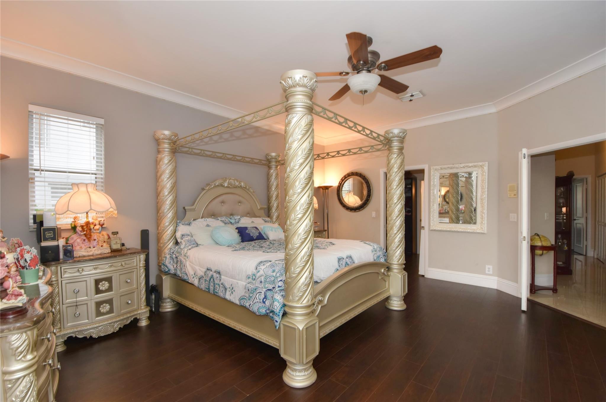 MASTER BEDROOM on the 1st FLOOR with SETTING AREA