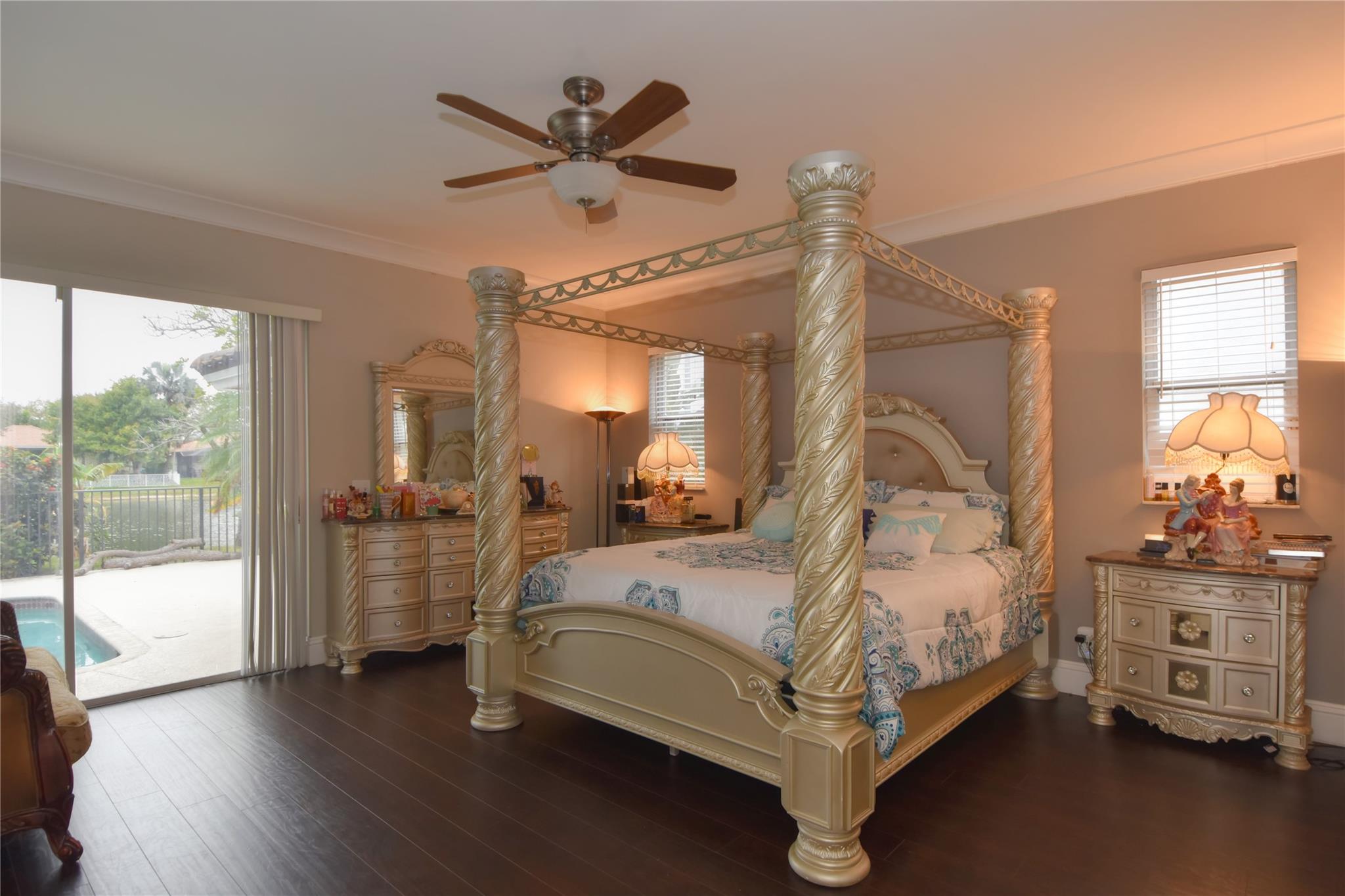 MASTER BEDROOM on the 1st FLOOR with SETTING AREA