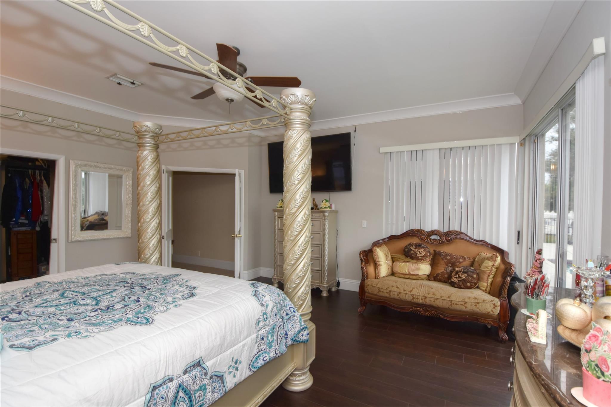 MASTER BEDROOM on the 1st FLOOR with SETTING AREA