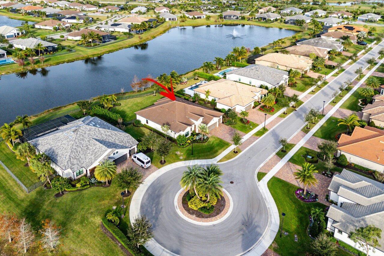 Buyer's Agents Welcome! This 1/3 Acre Waterfront Estate Home Features 4 Bedrooms, 3 Full Baths, 3 Car Garage. Tucked Away on a Quiet Cul-De-Sac, Offering One of the Most Private Lots in the Beautiful 97 Home Gated Community of Ancient Tree in Palm Beach Gardens.  This Property also has an Oversized Laundry/Flex Room Along with a Den that is Perfect for an Office.  Wide Open Floor Plan! Ancient Tree Amenities Include a Clubhouse, Cabana Pool, Tennis/Pickle Ball & Golf Cart access to Sandhill Crane & Panther National Golf Course.  Pride in Ownership Shows Here!  A Must-See Home Complete With Furnishings! So Just Pack your Suitcases and Move Right In! Enjoy Piece of Mind w/ a 1 Year Home Warranty Included in Your Purchase by the Seller & 10-Year Limited Structural Warranty by the Builder.