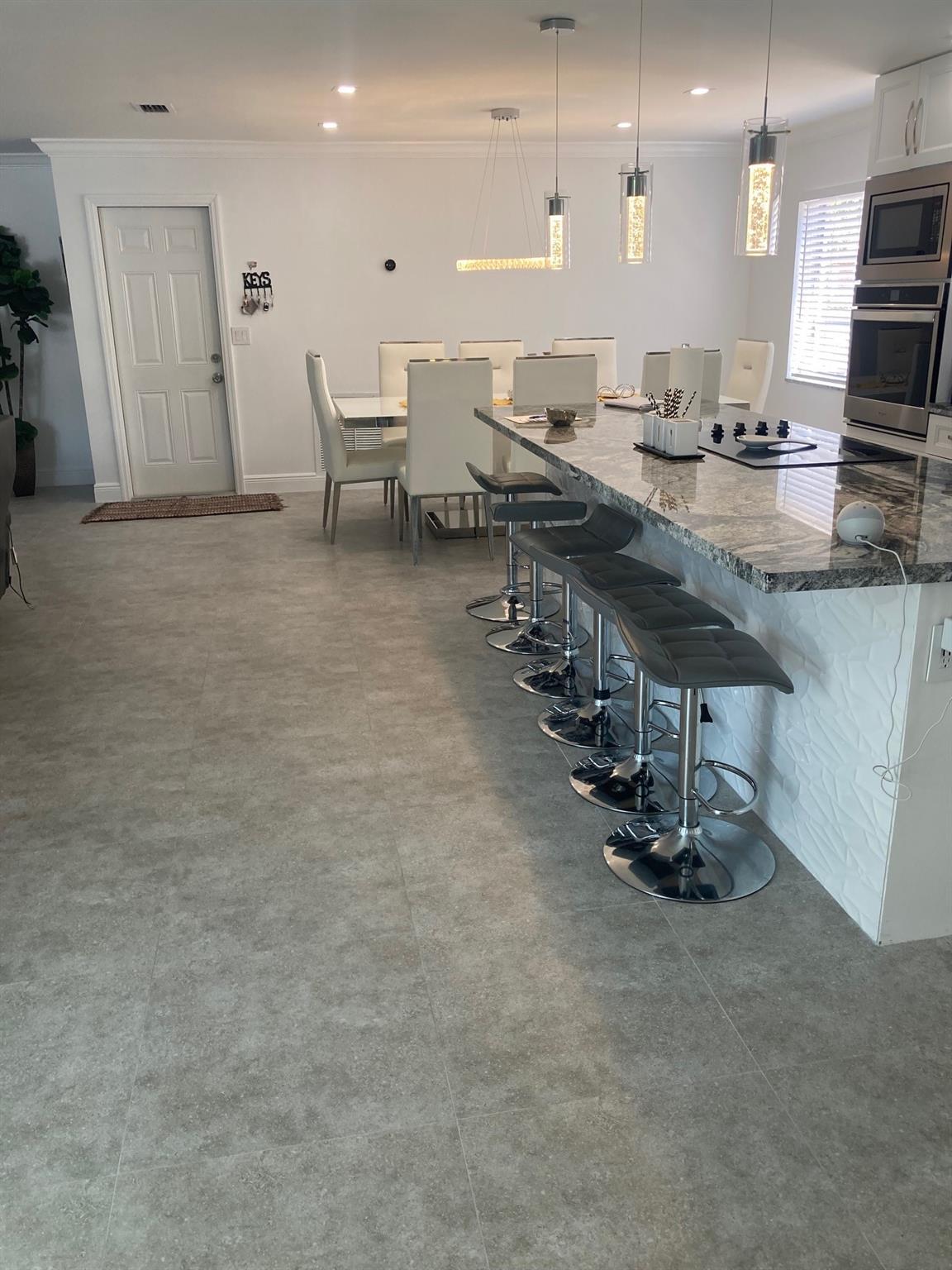 View of New porcelain floor